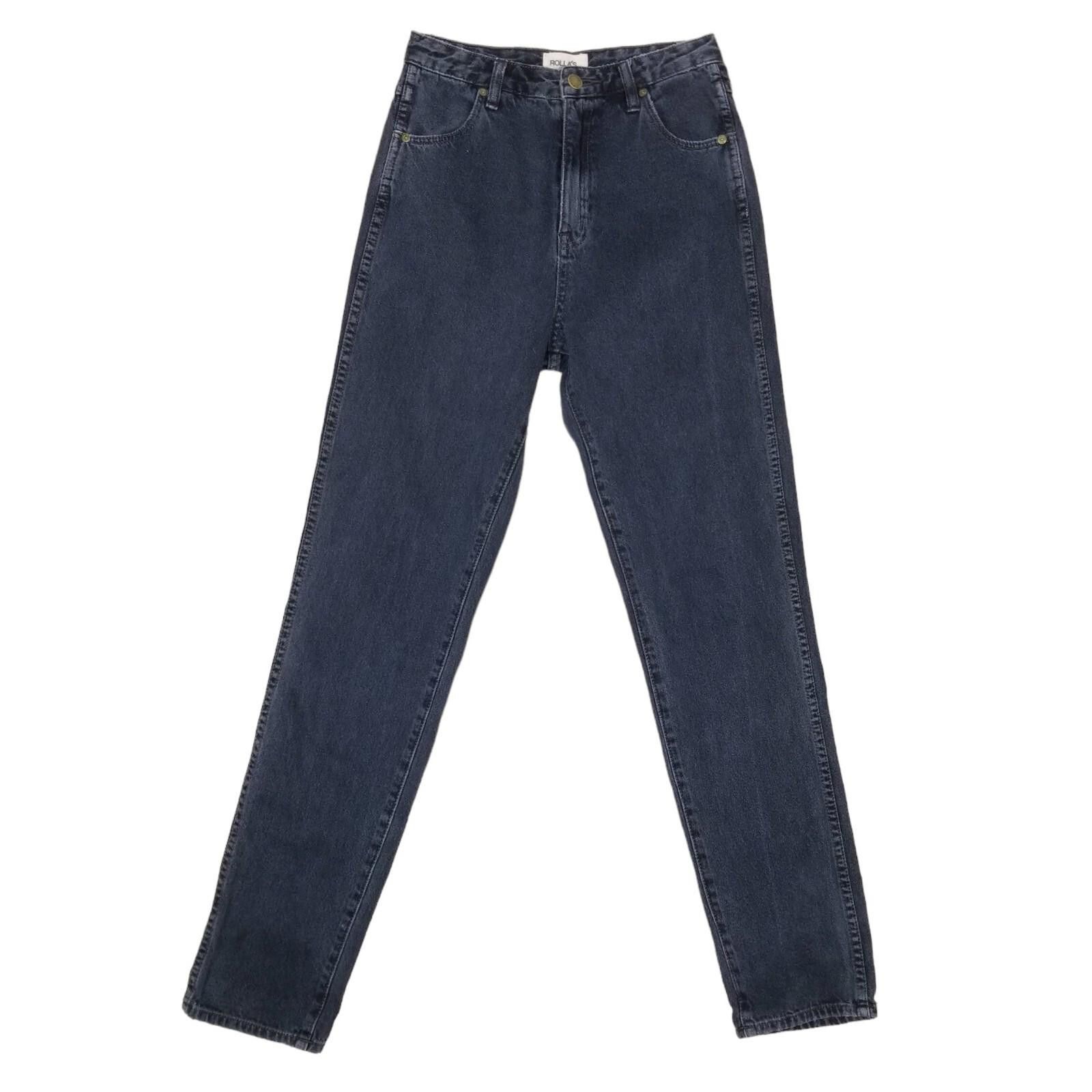 Rolla's Rolla's Dusters High Rise Relaxed Fit Jeans Dark Gray Sz 26 Size 26" / US 2 / IT 38 - 1 Thumbnail
