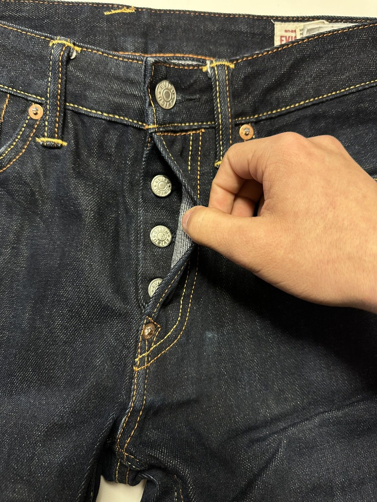 Evisu Vintage Evisu Big Daicock Selvedge Jeans Size US 31 - 11 Thumbnail