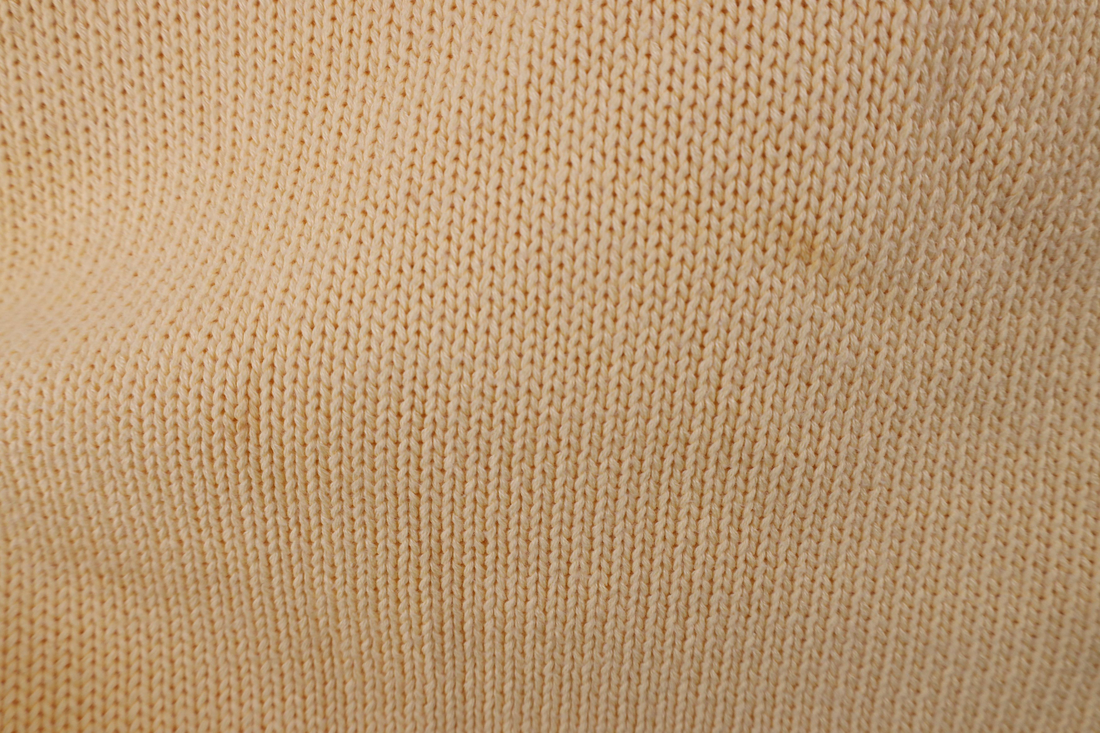 Vintage Vintage 90s Streetwear Blank Cotton Knit Sweater Yellow Size US XXL / EU 58 / 5 - 6 Thumbnail
