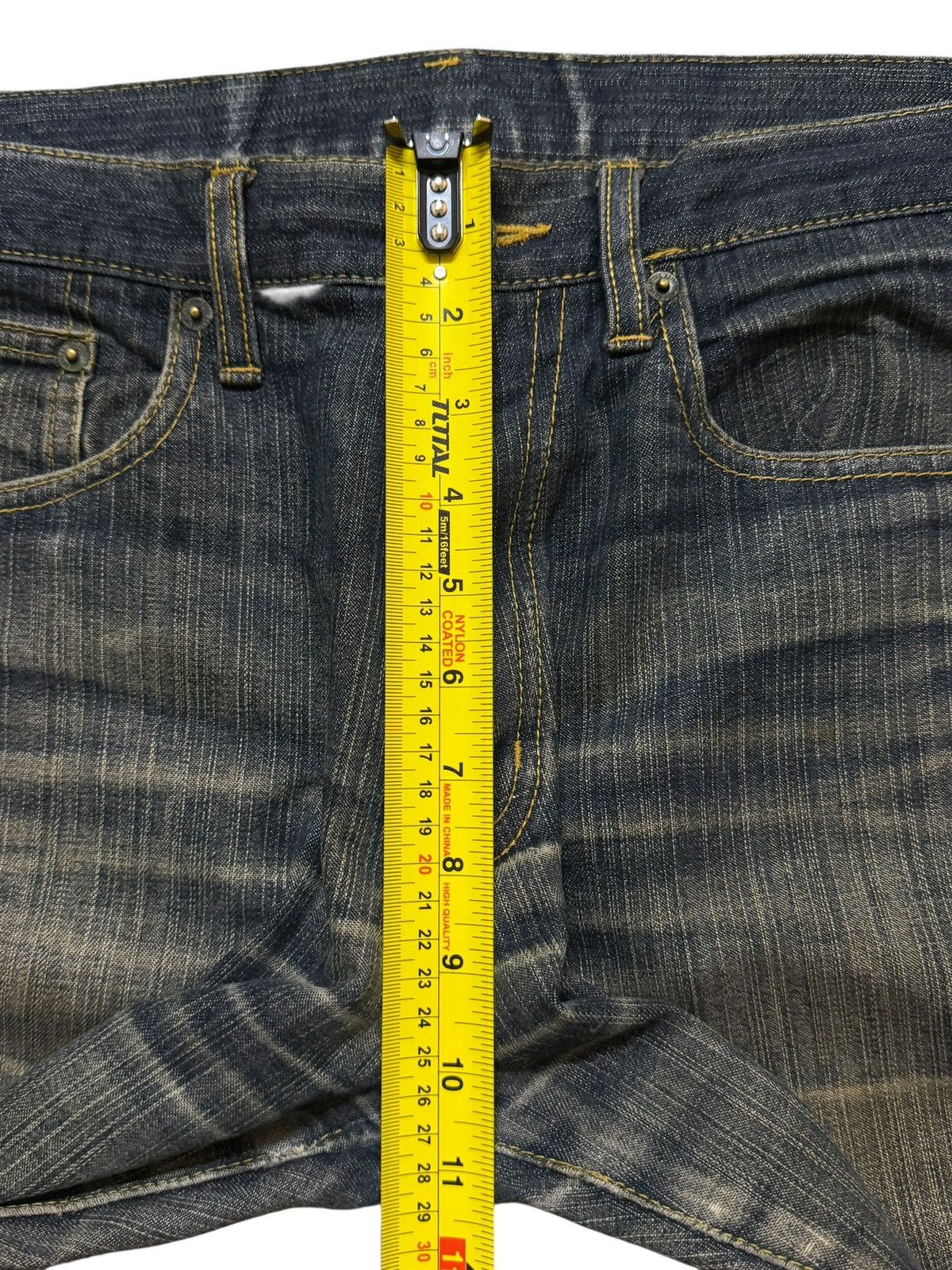 14th Addiction Vintage Y2K Japanese Brand Mud Wash Whisker Regular Straight Size US 32 / EU 48 - 12 Thumbnail