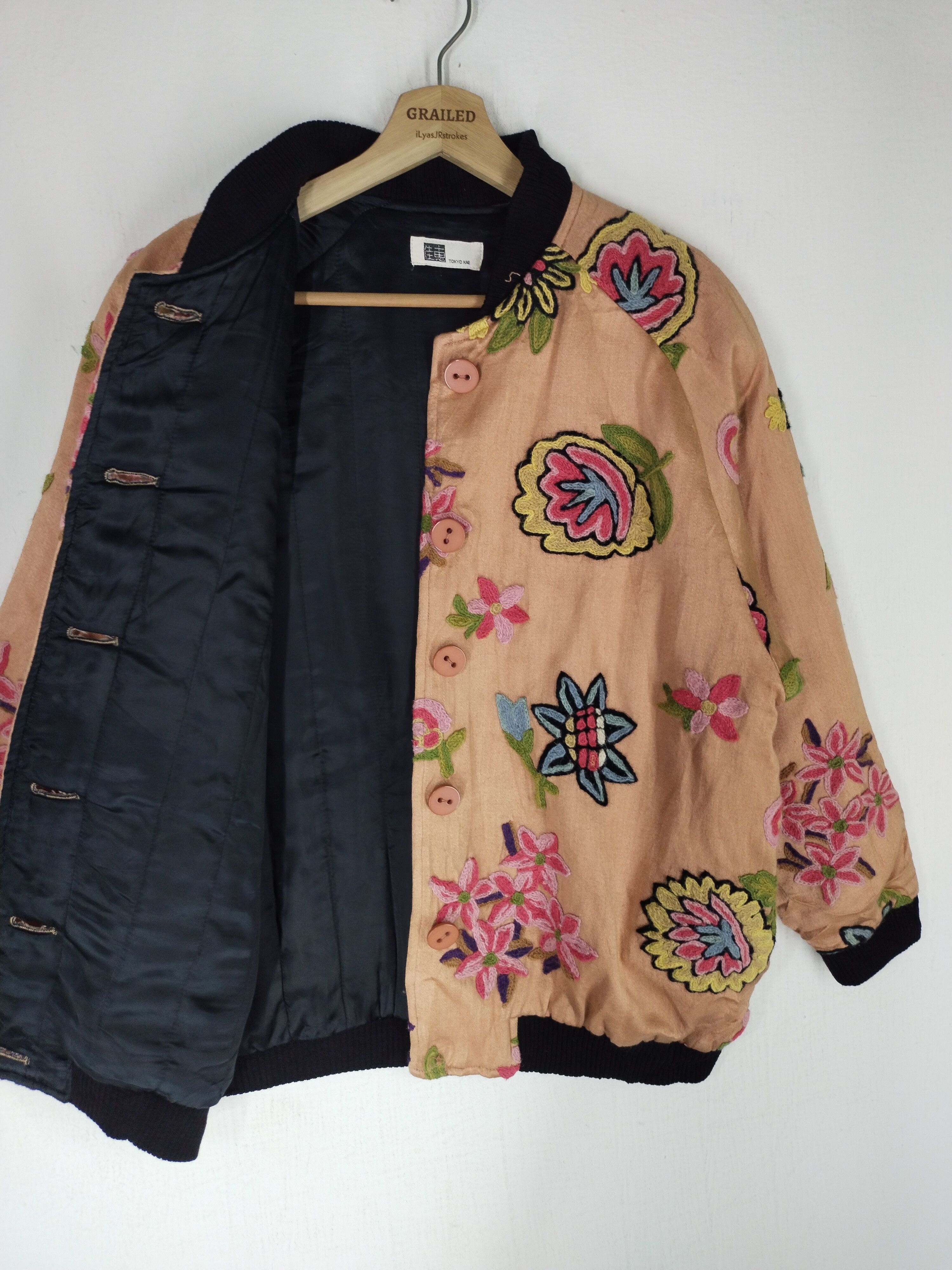 If Six Was Nine × Japanese Brand Vintage Tokyo Kea Embroidery Flower Jacket Size US L / EU 52-54 / 3 - 13 Thumbnail