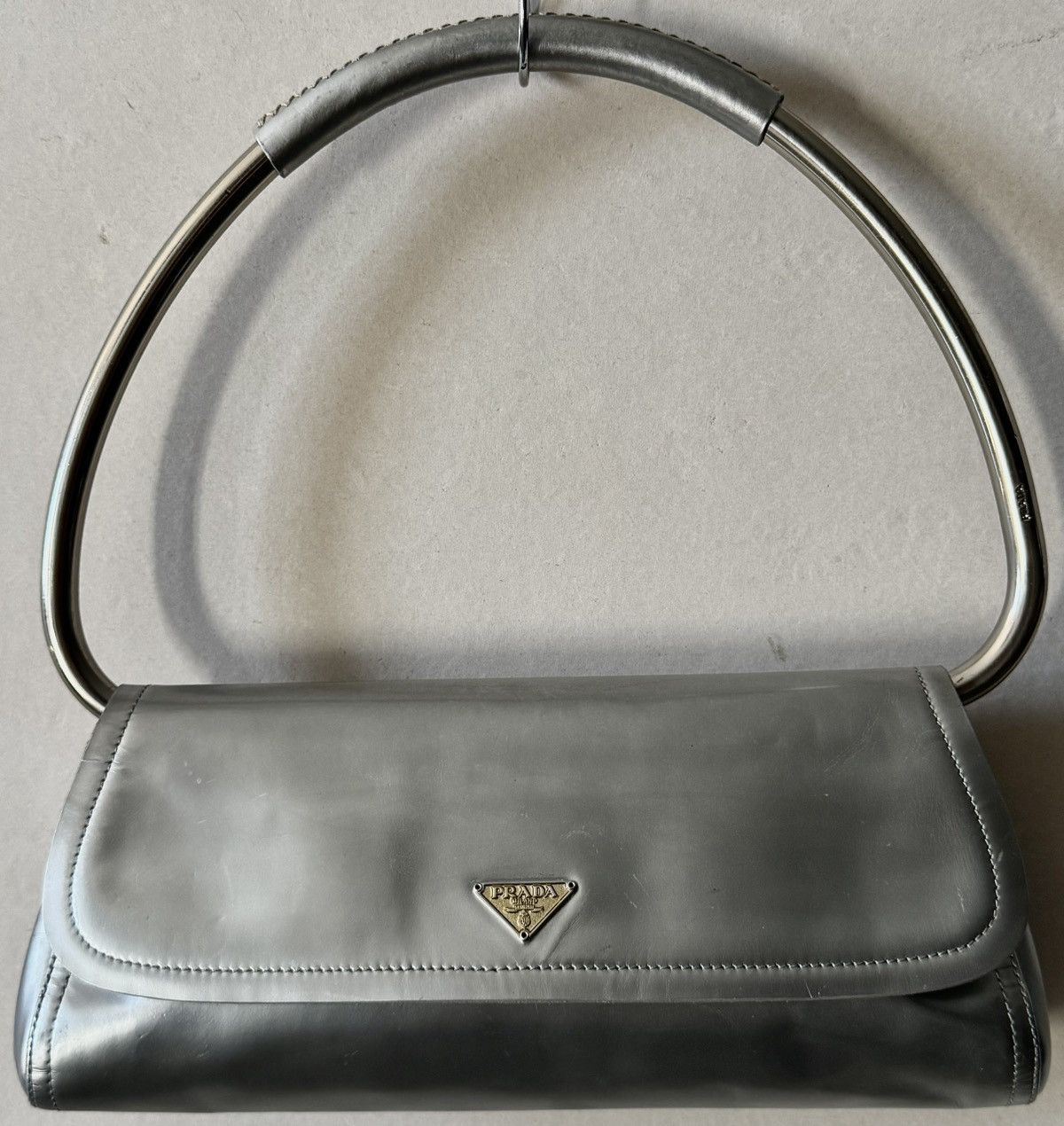 Prada Archive Prada - Miuccia - SS2003 - Silver Metal Swing Bag Size ONE SIZE - 2 Thumbnail