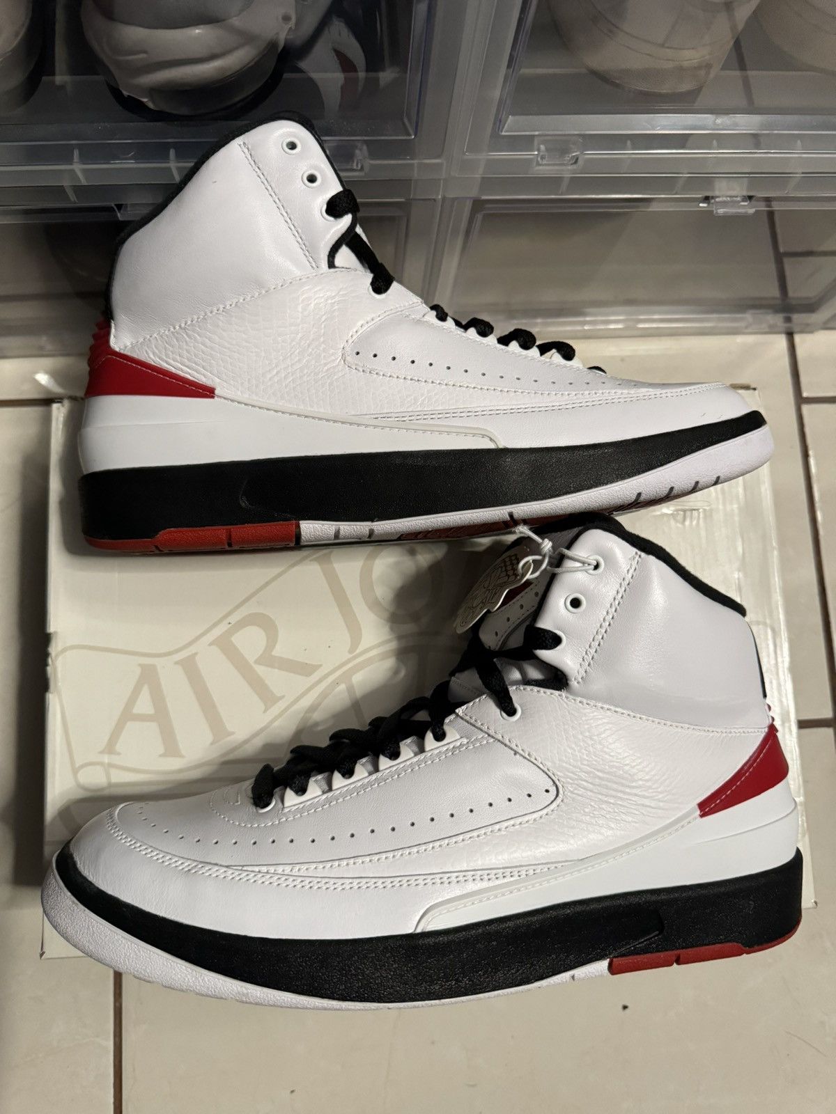 image of Jordan Nike 10 Air Jordan 2 ‘Chicago’ 2022 Shoes in White, Men's