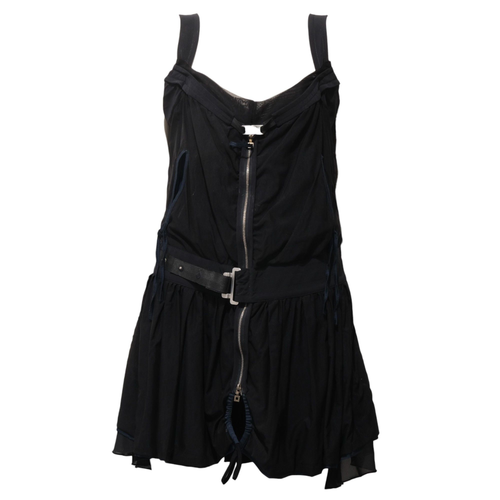 Marithe + Francois Girbaud Y2K Cyber Bondage Dress Size M / US 6-8 / IT 42-44 - 1 Thumbnail