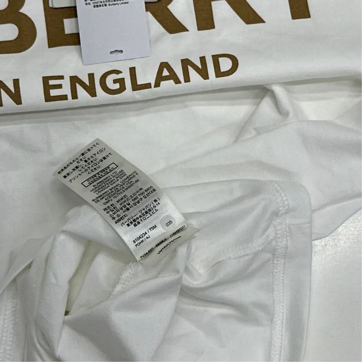 Burberry Burberry Burberry Logo Ribbed Crew Neck Short Sleeve T-Shi Size US L / EU 52-54 / 3 - 4 Thumbnail