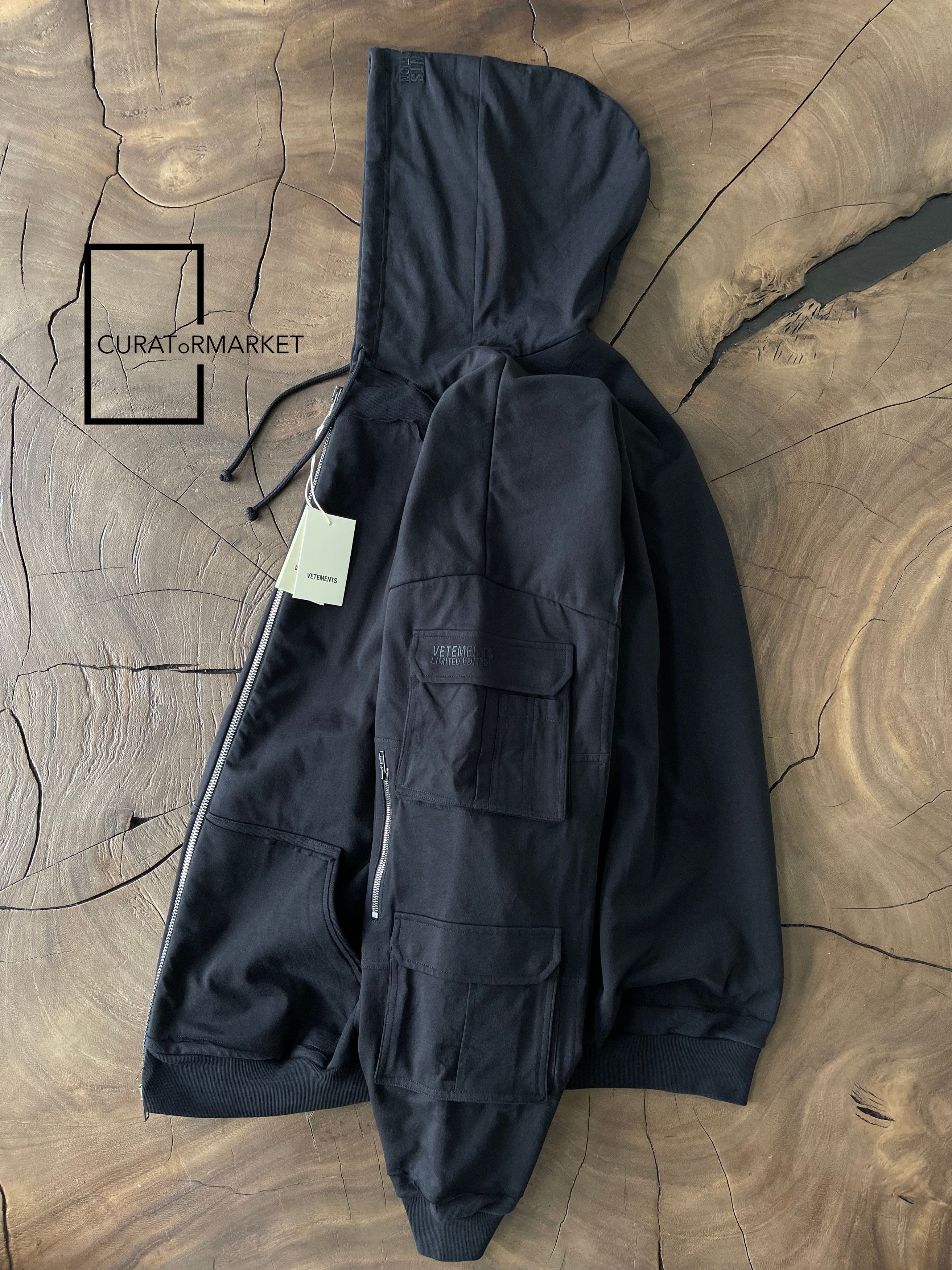 Vetements Vetements SS19 Army Marine infanterie skull full zip