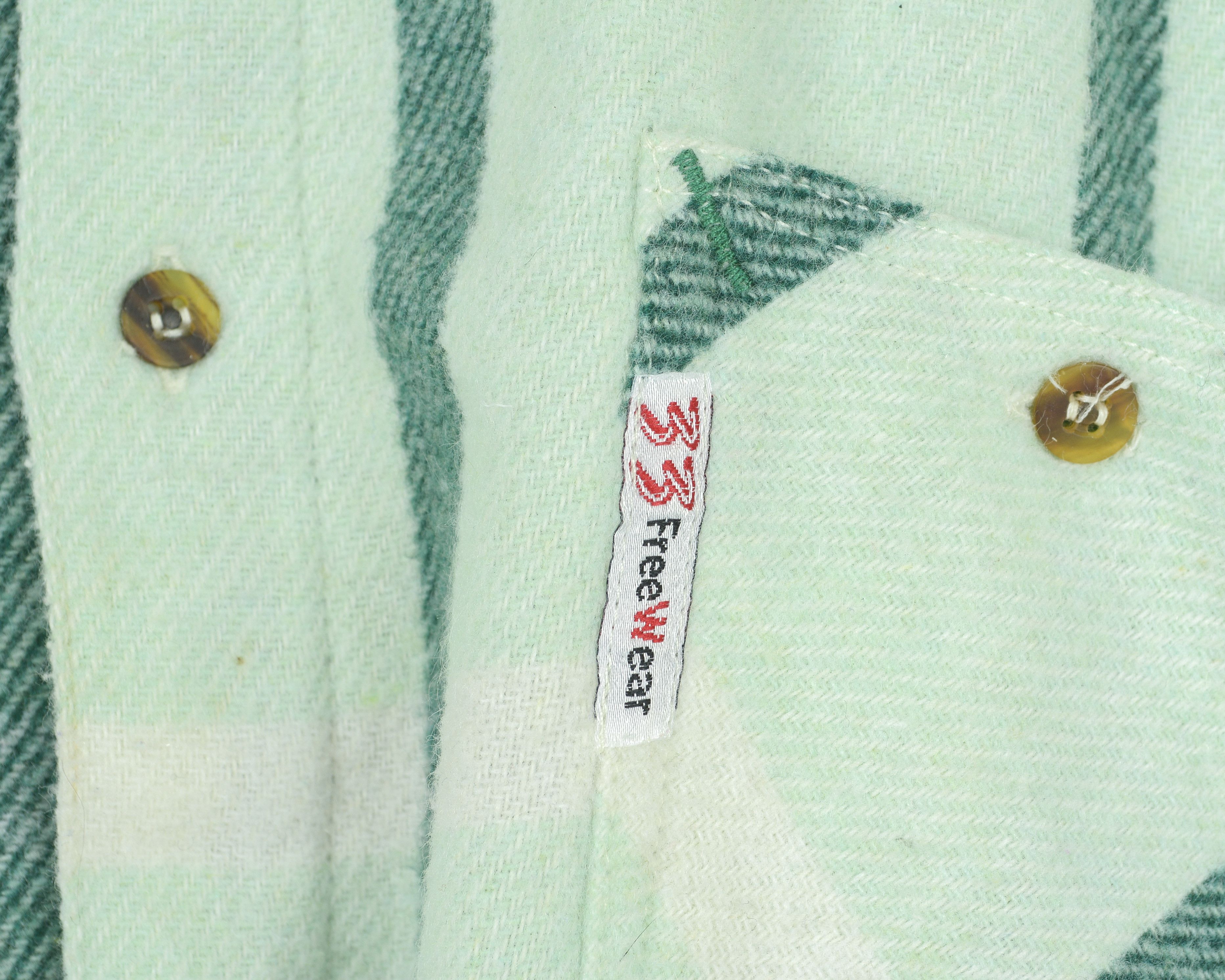 Flannel Flannel Vintage 90s Wool Casual Shirt Striped Long Sleeve Size US XL / EU 56 / 4 - 7 Thumbnail