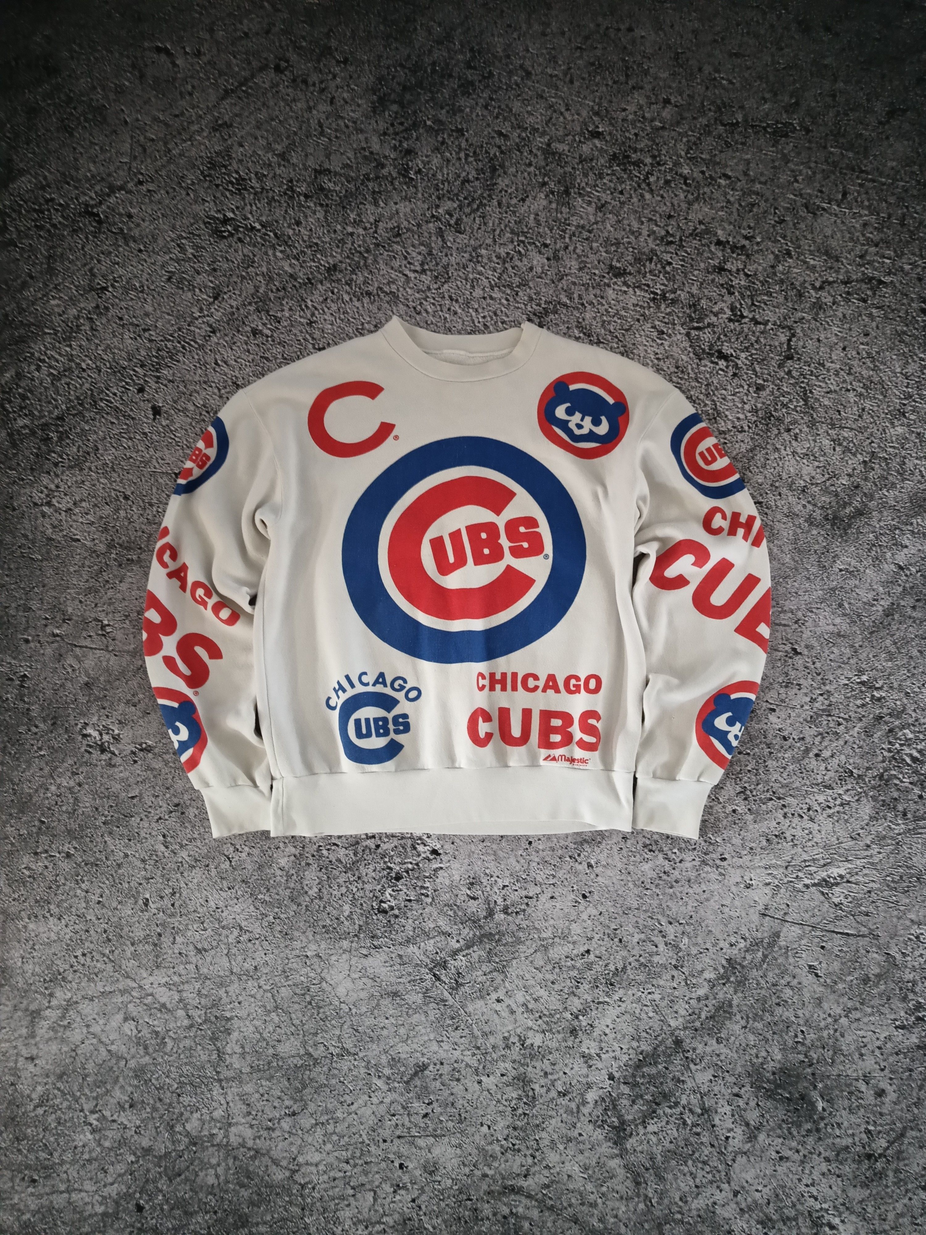 MLB × Vintage Vintage 90s Chicago cubs all over print crewneck Size US S / EU 44-46 / 1 - 1 Thumbnail