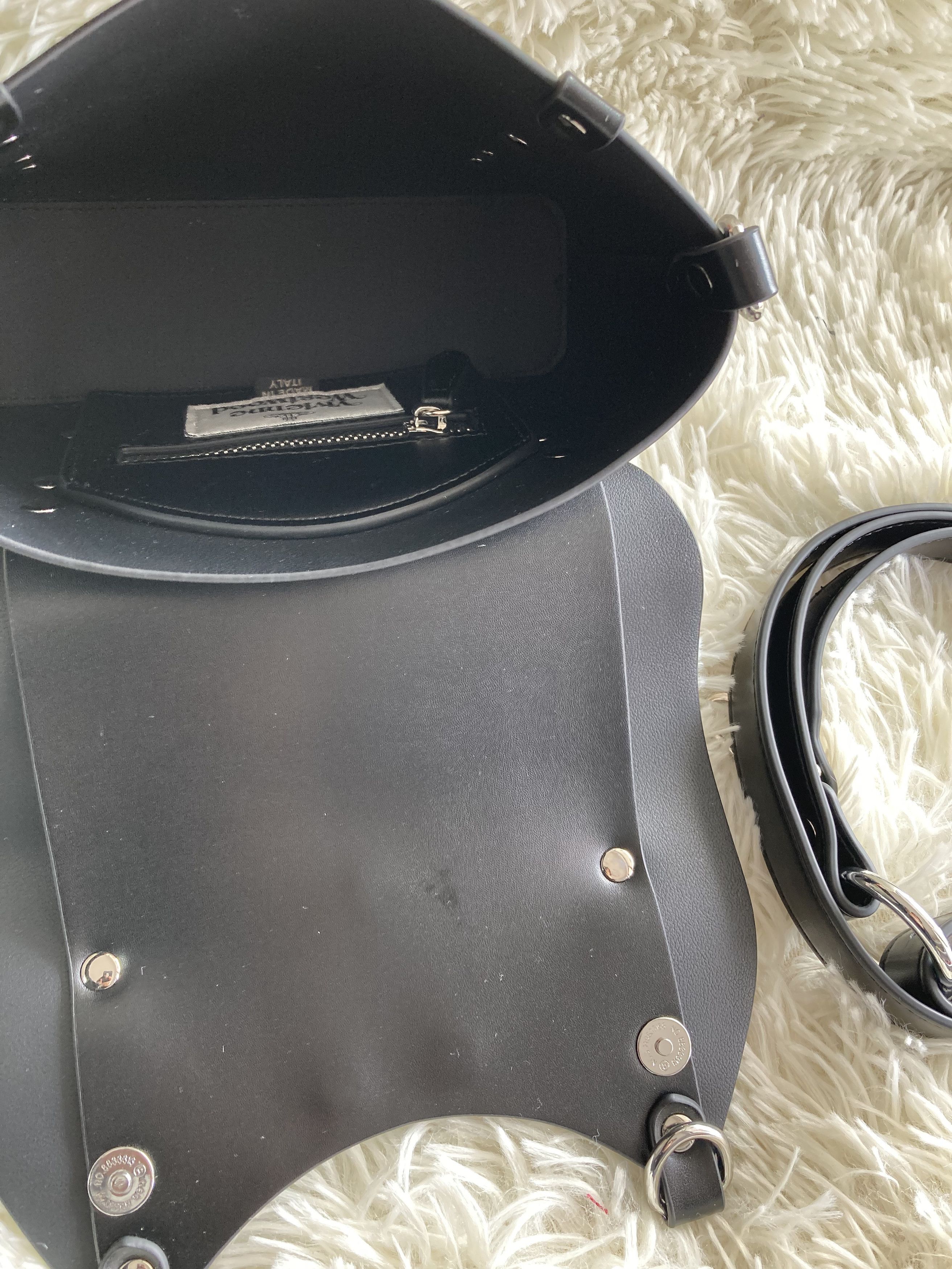 Vivienne Westwood ❤Vivienne Westwood Black Kim Messenger Bag Size ONE SIZE - 14 Thumbnail