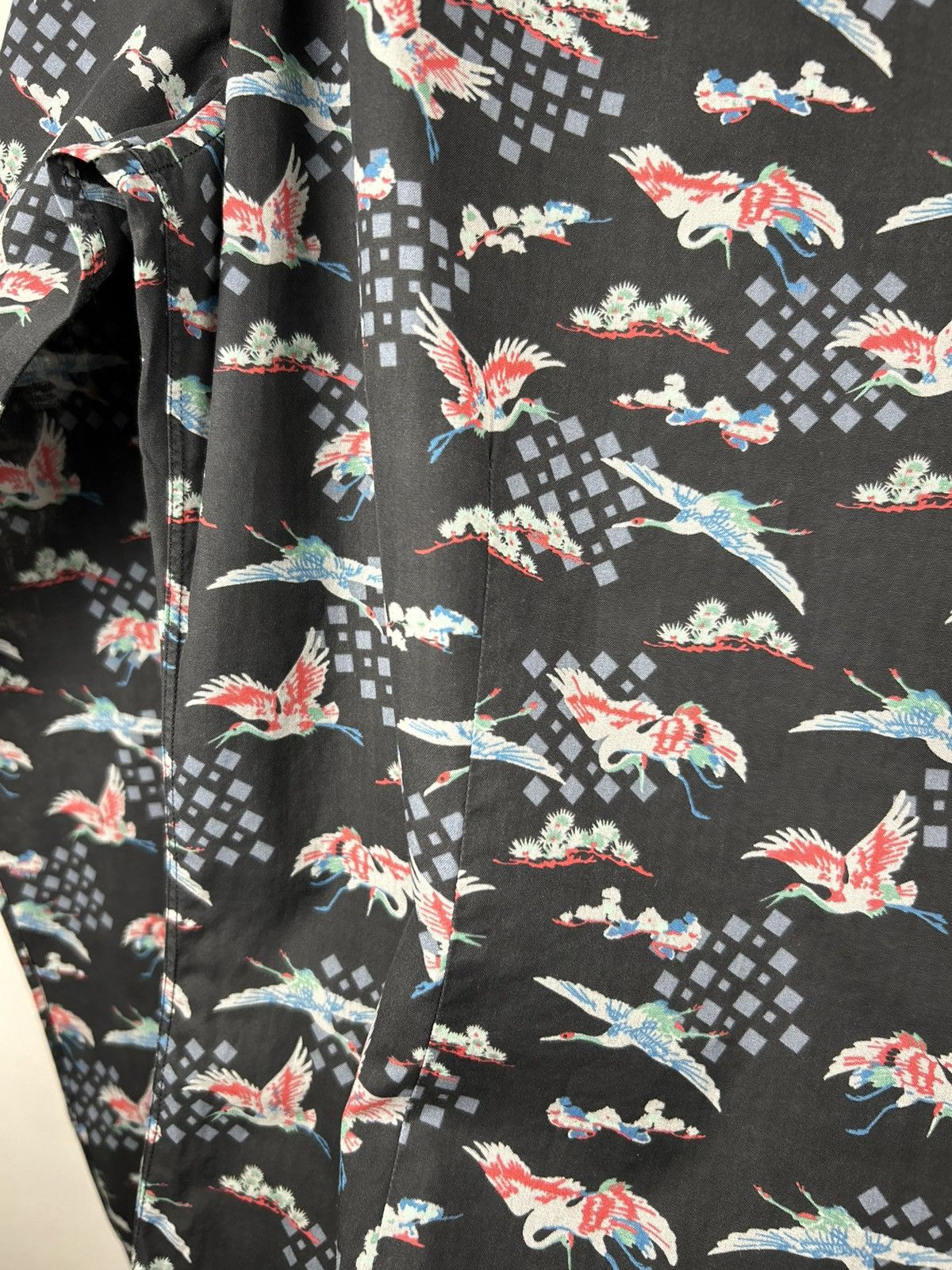 Lanvin Lanvin Evolutive Cranes Print Shirt Size US M / EU 48-50 / 2 - 19 Thumbnail