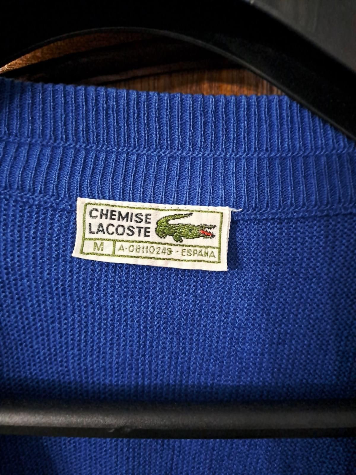 Lacoste Vintage Lacoste Mens Cardigan Size M Royal Blue Size US M / EU 48-50 / 2 - 6 Thumbnail