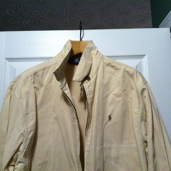 Polo Ralph Lauren POLO RALPH LAUREN MEN'S BEIGE 100%COTTON JACKET SIZE: XL Size US XL / EU 56 / 4 - 3 Thumbnail
