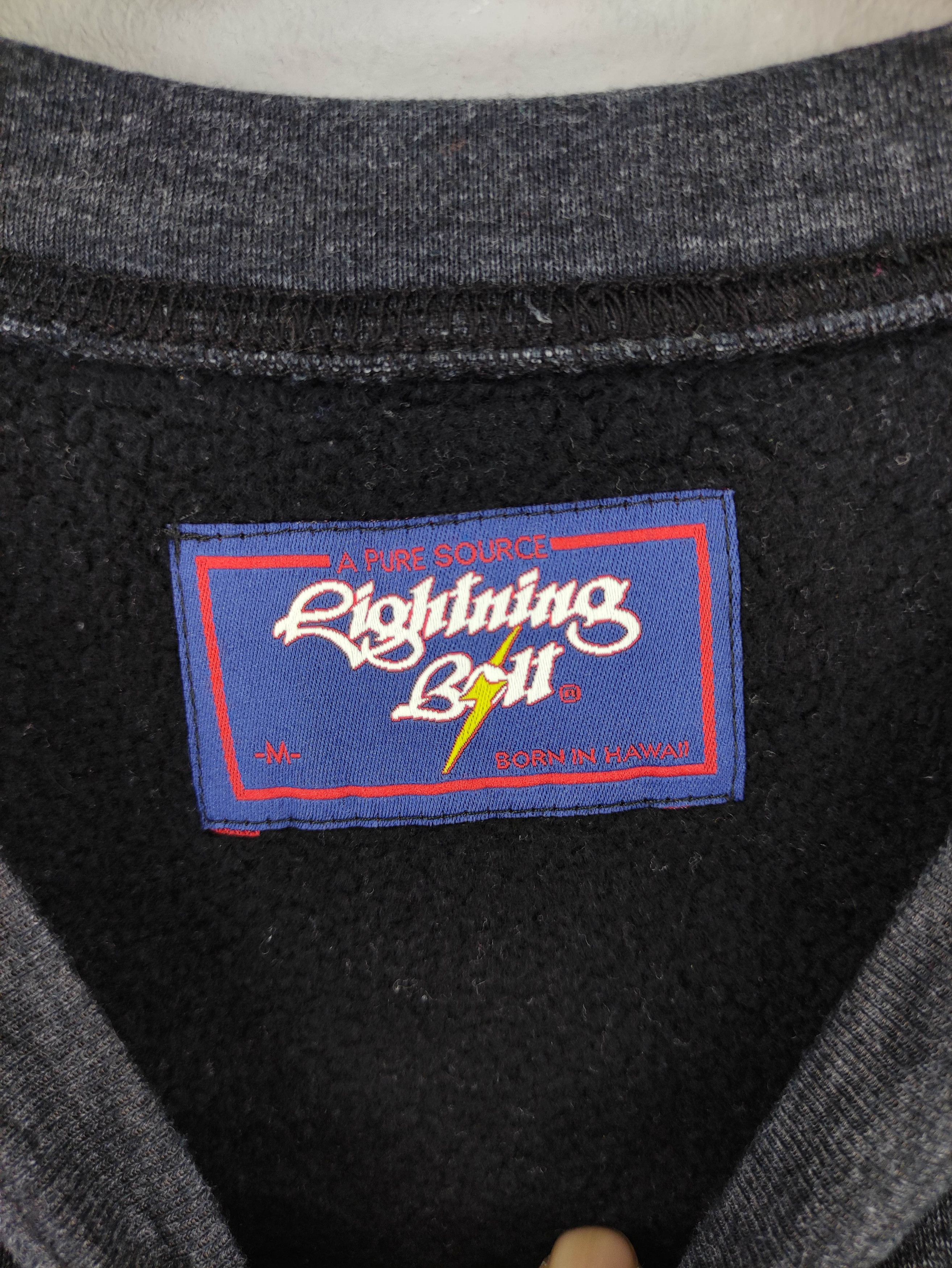 Lightning Bolt Vintage Lightning Bolt Short Sleeve Jumper Sweatshirt Size US M / EU 48-50 / 2 - 4 Thumbnail