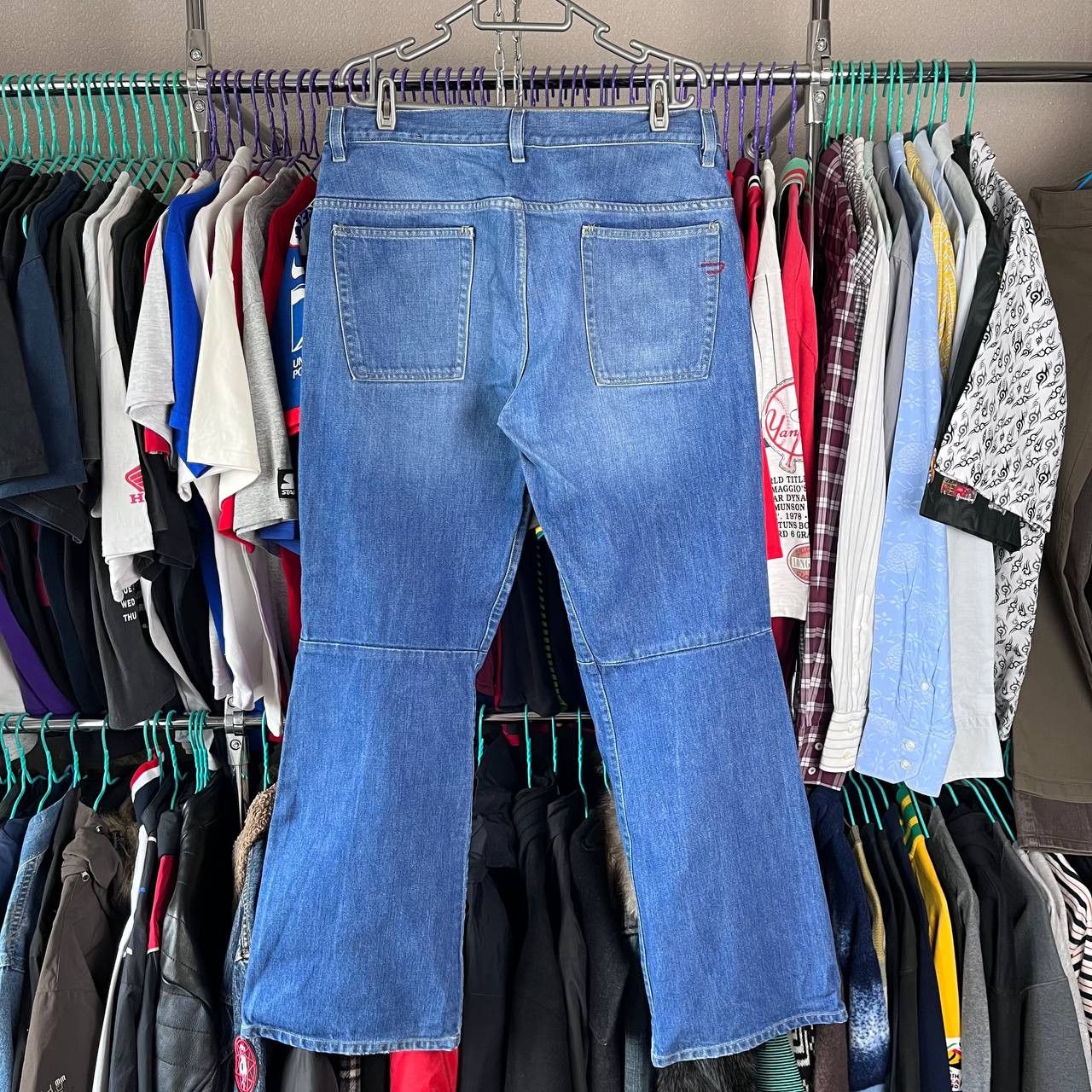 Diesel × Vintage Vintage Diesel Wide Rap Jeans Mens 34 Made in Italy Y2K Size US 34 / EU 50 - 4 Thumbnail