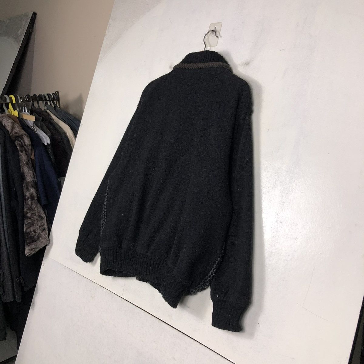 Japanese Brand × Vintage 📌VINTAGE BOMBER JACKET KNIT RUDOLF VALENTINO Size US M / EU 48-50 / 2 - 11 Thumbnail