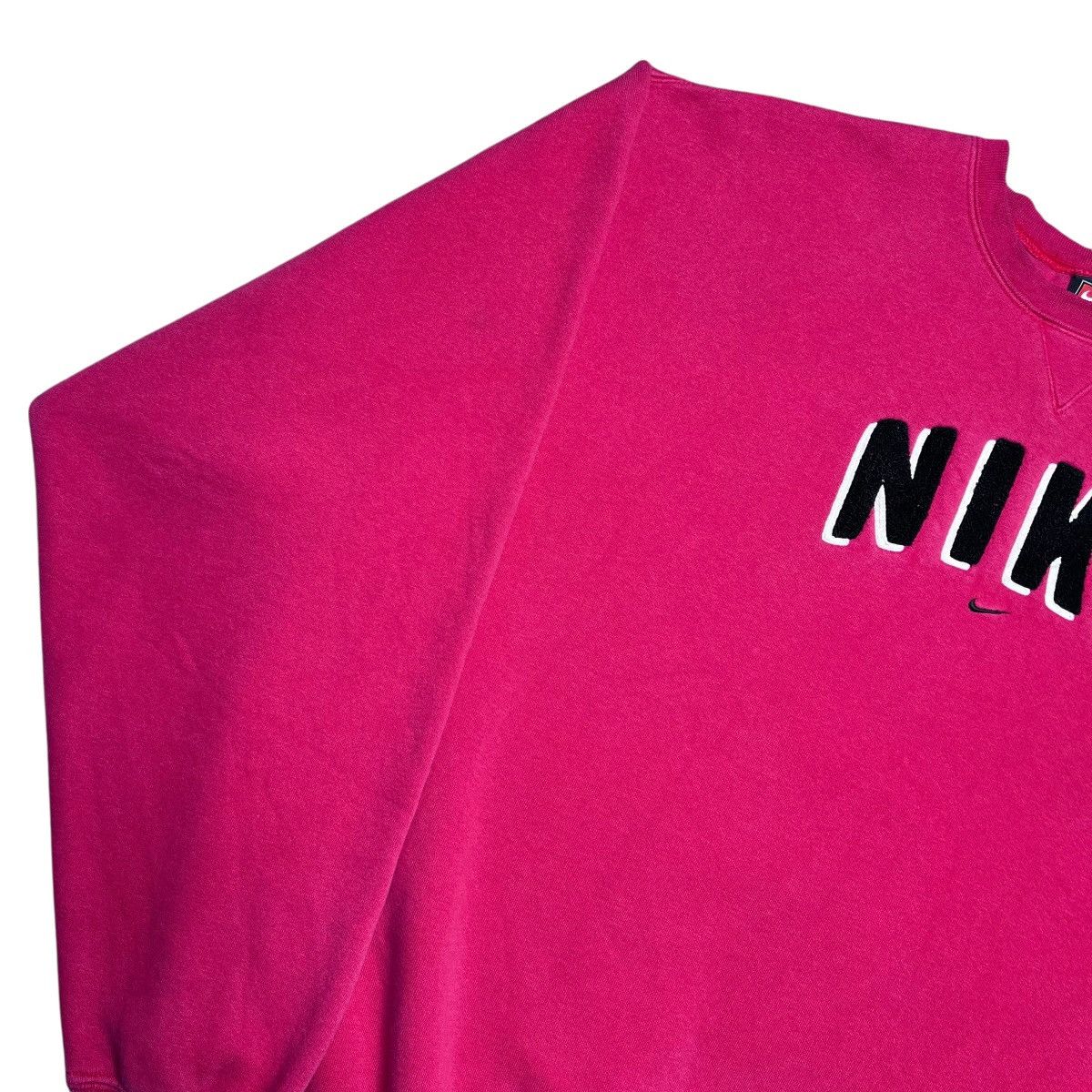 Nike 1990s Nike Swoosh 3D Spell Out Embroidered Red Sweatshirt Size US XL / EU 56 / 4 - 17 Thumbnail