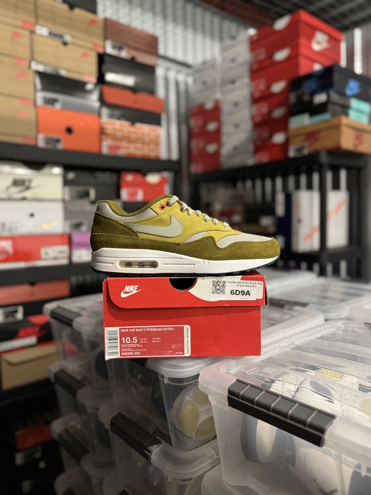 Nike Nike Air Max 1 Premium Retro Green Curry Size 10.5 Size US 10.5 / EU 43-44 - 1 Thumbnail