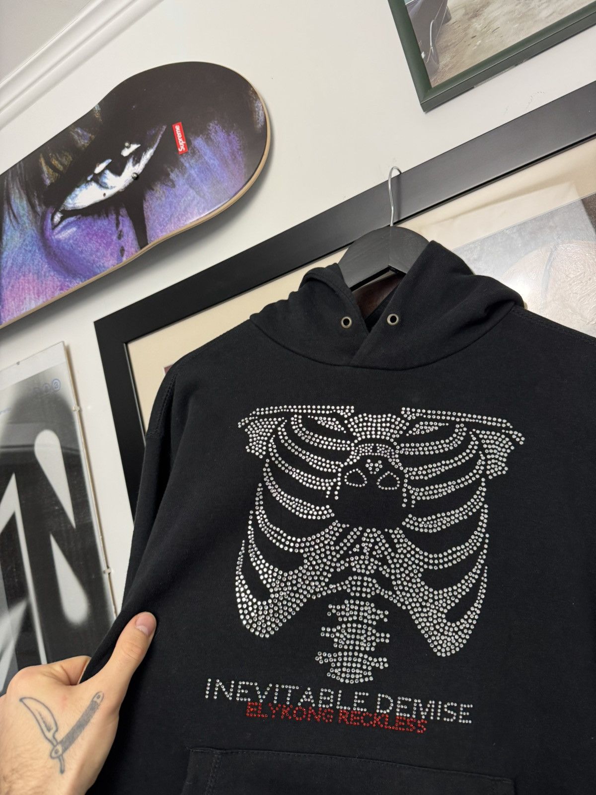 Reckless Scholars Reckless Scholars Elykong Hoodie Skeleton Print Avant Garde Size US L / EU 52-54 / 3 - 2 Thumbnail