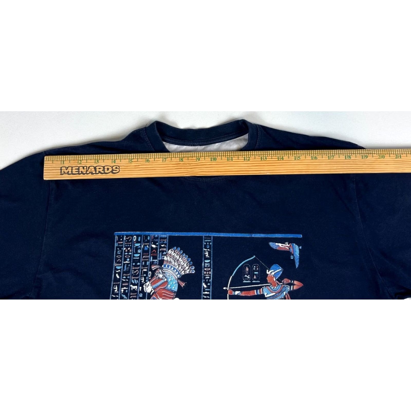 Vintage Egypt Unisex T-Shirt Navy Sz M Adults Regular Crew Neck Short Sleeve Graphic Print Vintage/Pre-owned Size US M / EU 48-50 / 2 - 7 Thumbnail