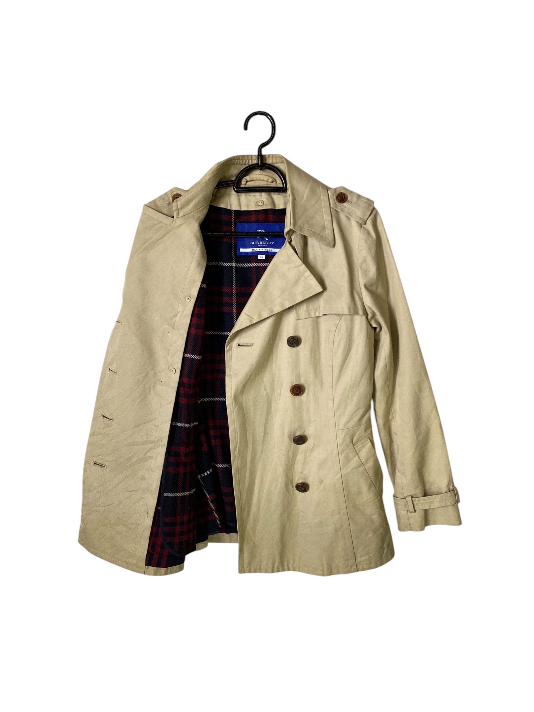 Burberry Burberry blue label plaid lined trench coat Size XS / US 0-2 / IT 36-38 - 1 Thumbnail