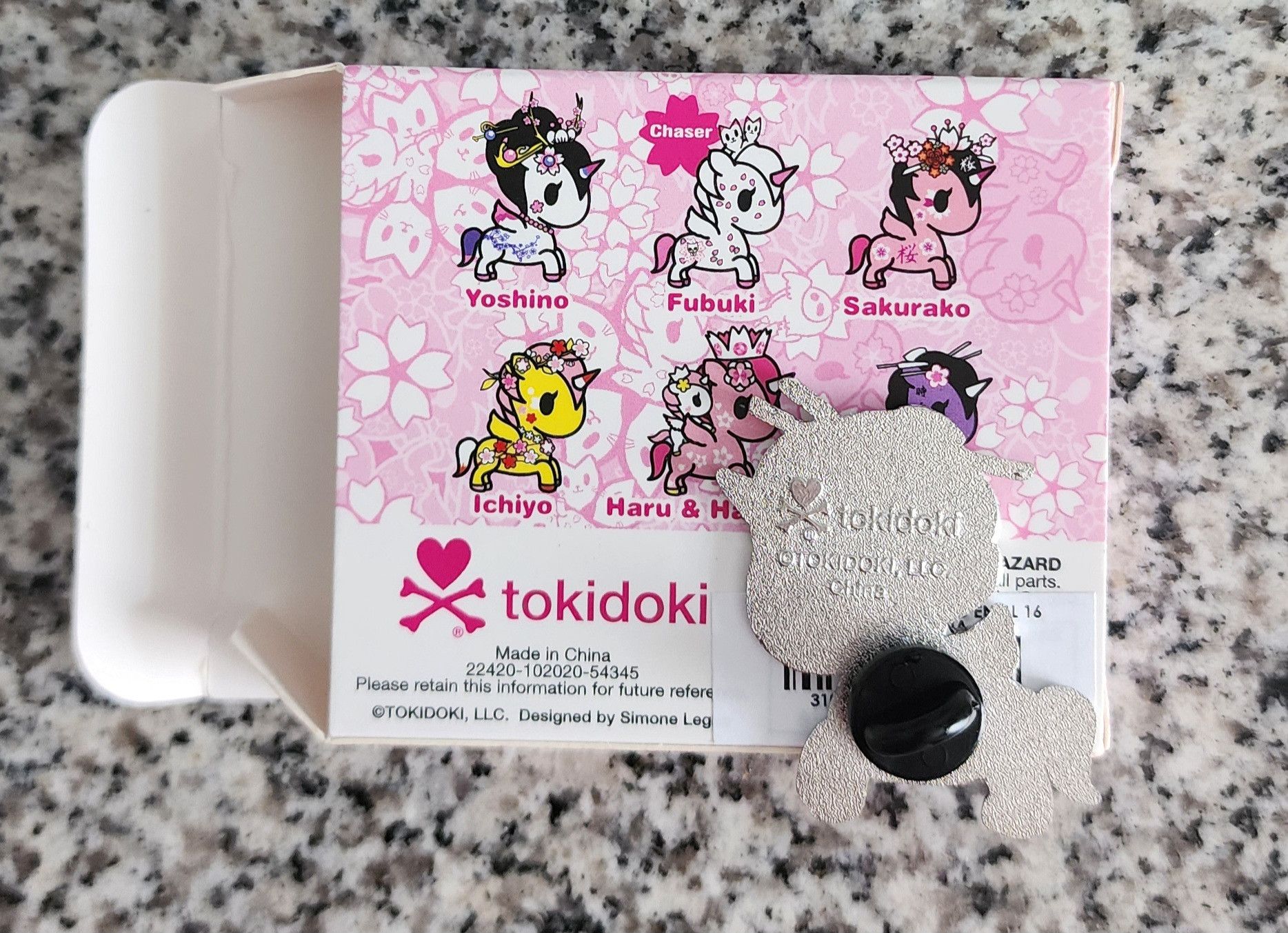 Tokidoki Open Box Tokidoki Cherry Blossom Unicorno Pin Sakura | Grailed