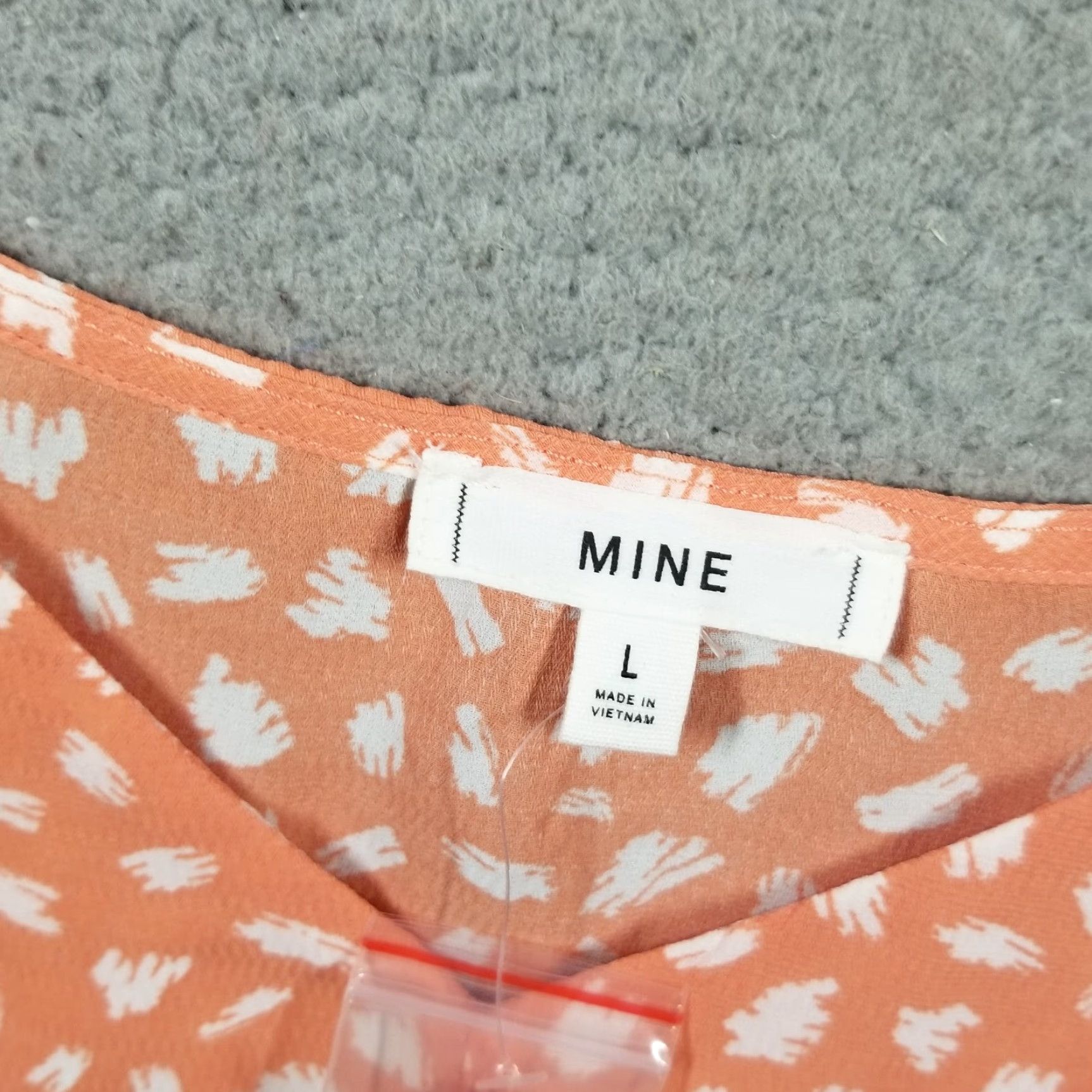 Anthropologie VINTAGE Anthropologie MINE Women's Tank Top Sleeveless Spaghetti Strap Floral Peach Large Orange 90s Size L / US 10 / IT 46 - 2 Thumbnail