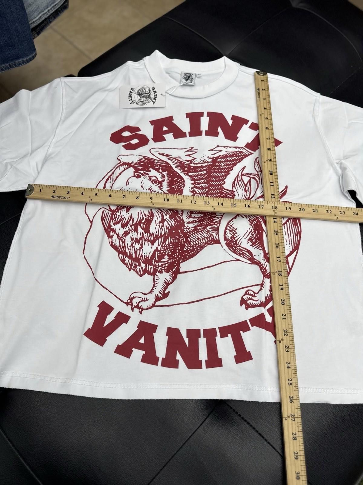 Saint Vanity Size (L) - Saint Vanity T-shirt Red Logo Authentic (NEW) Size US L / EU 52-54 / 3 - 6 Thumbnail