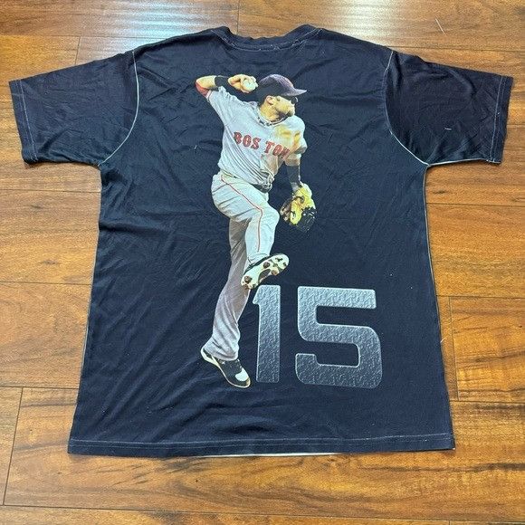 MLB NEW THREE60 DUSTIN PEDROIA MLB AOP BLACK T-SHIRT SZ MEDIUM M Size US M / EU 48-50 / 2 - 3 Thumbnail