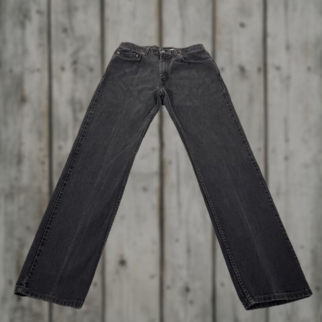 Levi's VINTAGE Levi's Jeans Men 32x34 Black 505 Straight Fit Denim Pants Western 90s Y2K Shirt Size US 32 / EU 48 - 1 Thumbnail