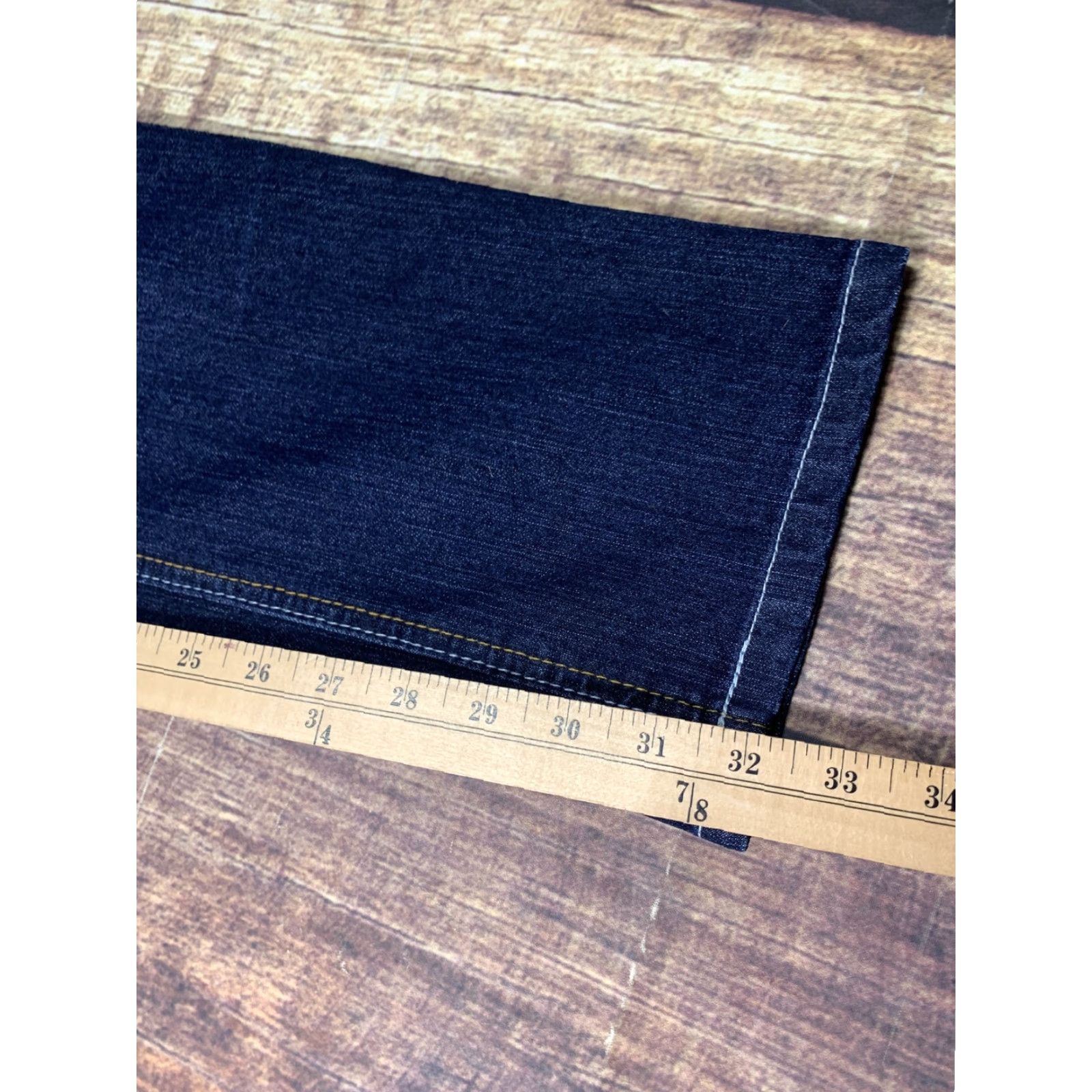 Vintage Hipstar Womens Blue Skinny Jeans 36 x 32 Size 18 Bling Pockets Denim Pants Regular Inseam 32 Womens Size 40" / US 18 - 3 Thumbnail