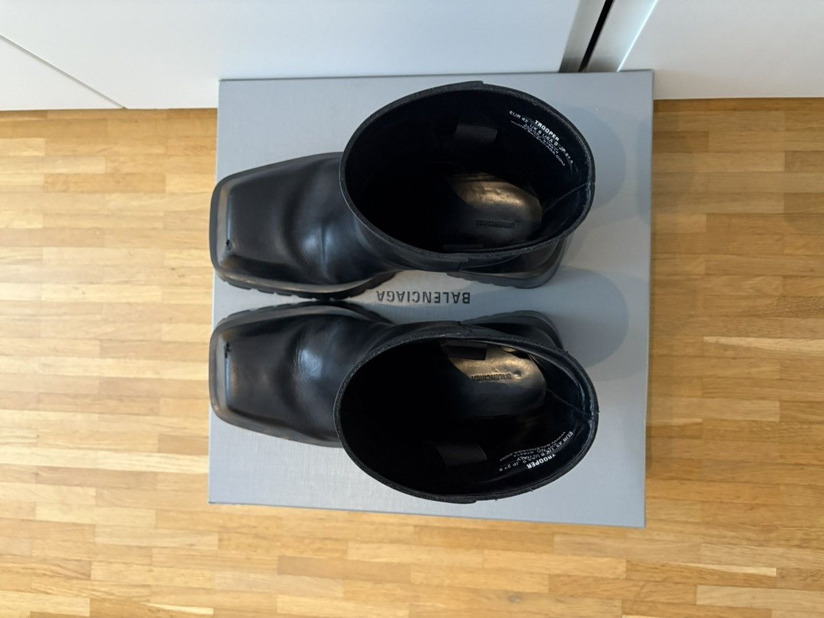 Balenciaga Balenciaga Leather Trooper Boot 42 Size US 9 / EU 42 - 9 Thumbnail