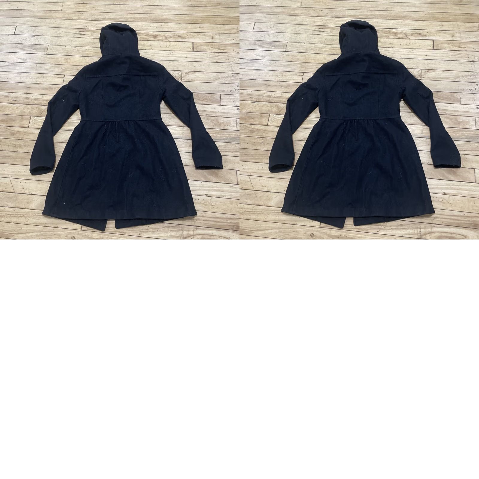 H&M H&M Pea Coat Hoodie Women Junior 4 Lined Black Double Breasted Pockets Button Up Shirt Coat Mens Womens Girls Boys Size S / US 4 / IT 40 - 11 Thumbnail