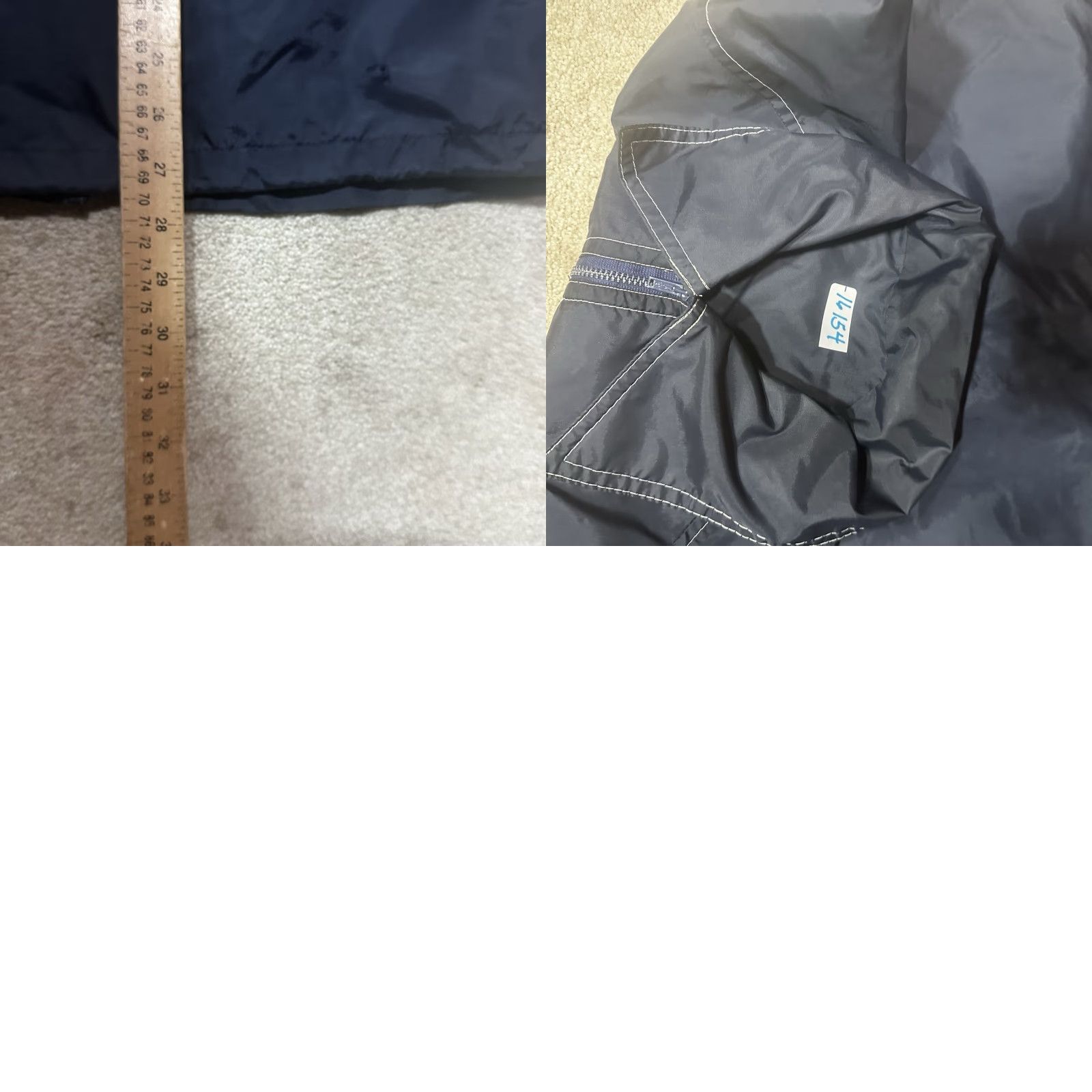 Vintage VINTAGE Western Nylon Jacket Mens Large Blue 70s Zipper Bomber Full Zip Lined Insulated Short Jacket/Coat Size US L / EU 52-54 / 3 - 8 Thumbnail