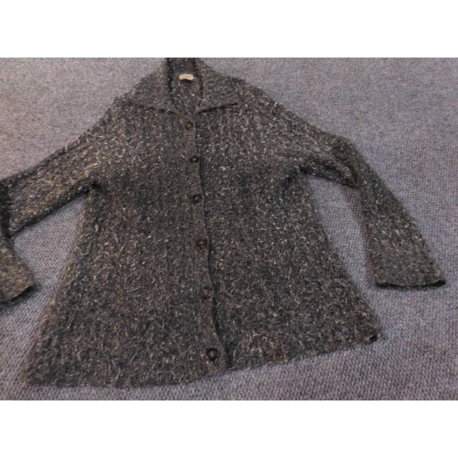 Vintage LL Bean Jacket Womens L Wool Gray Outdoor Casual Button Stretch Modern Classic Size L / US 10 / IT 46 - 2 Thumbnail