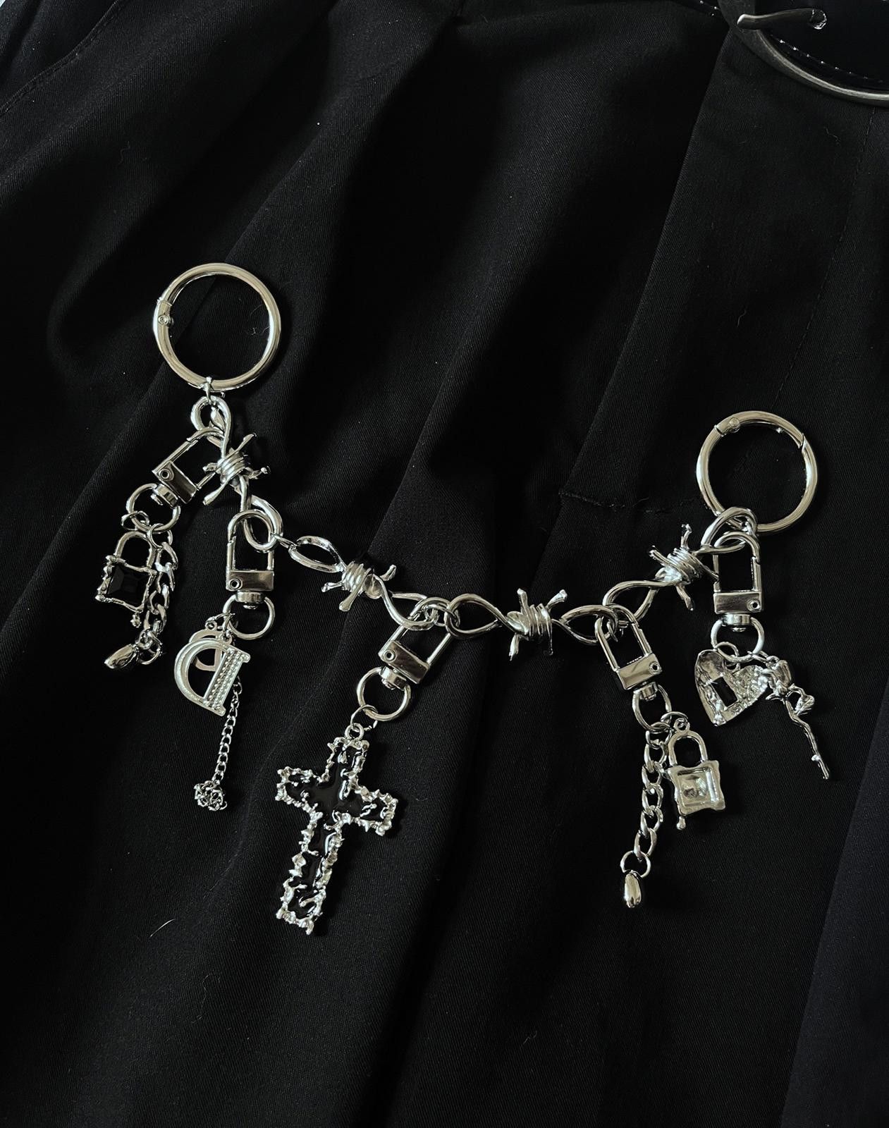 Jewelry Punk Motorcycle Keychain – Pendant Chain, Unisex Size ONE SIZE - 6 Thumbnail