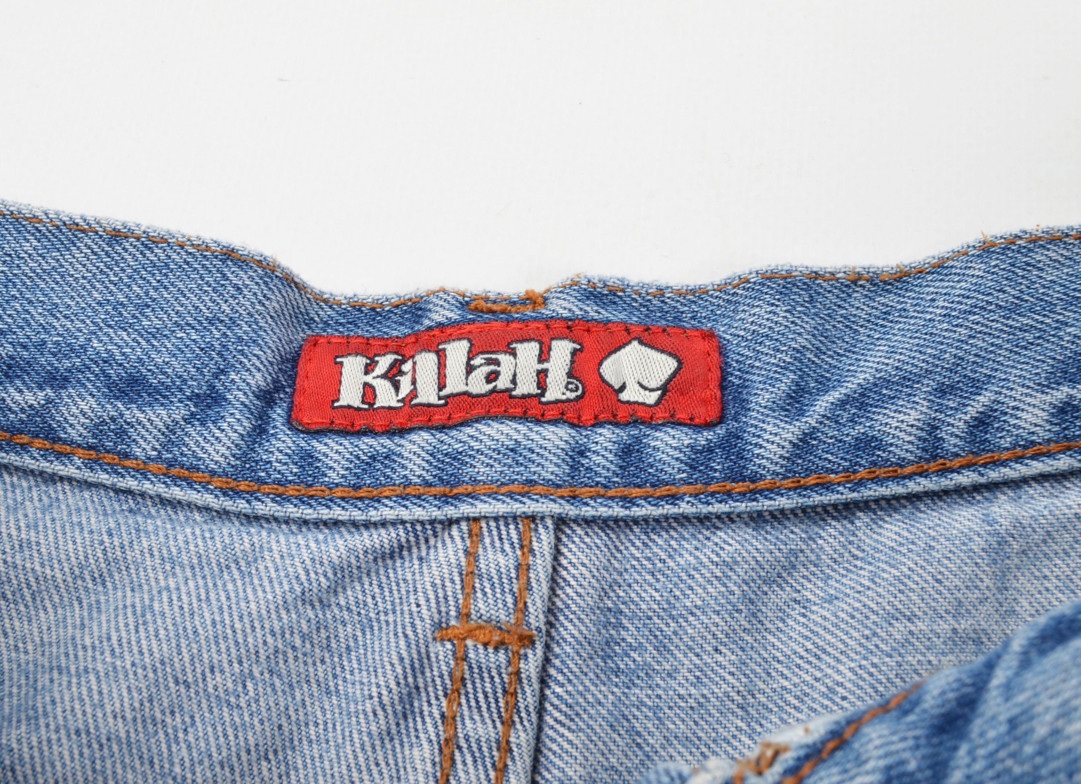 Miss Sixty Killah by Miss Sixty Y2K Cut Off Blue Mini Denim Shorts Size 28" / US 6 / IT 42 - 6 Thumbnail