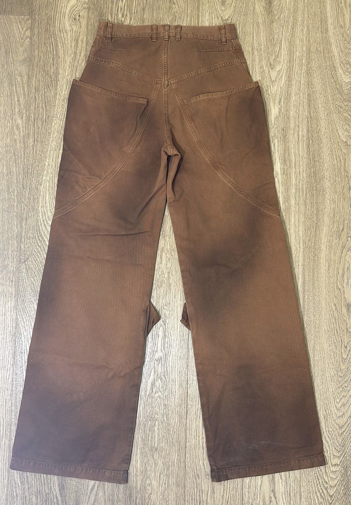 The Attico The Attico wide leg jeans camel Size 25" / US 0 / IT 36 - 7 Thumbnail