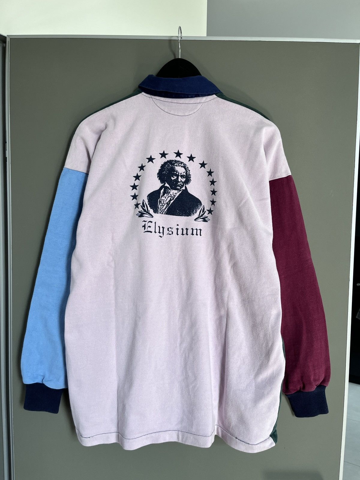 Vintage Vintage Ludwig van Beethoven Elysium Rugby Shirt Size US L / EU 52-54 / 3 - 15 Thumbnail