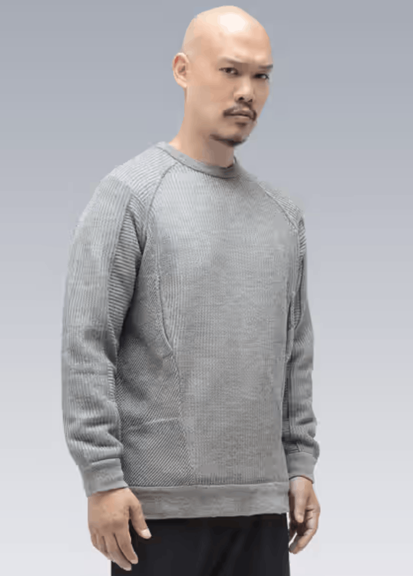Acronym Acronym C1-AM Gray Llama Silk Sweatshirt Size US M / EU 48-50 / 2 - 1 Thumbnail