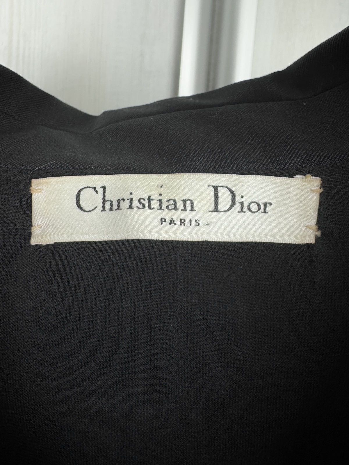 Christian Dior Monsieur Christian Dior Paris Blazer Womens Black Wool Blend Buttoned Size M / US 6-8 / IT 42-44 - 9 Thumbnail