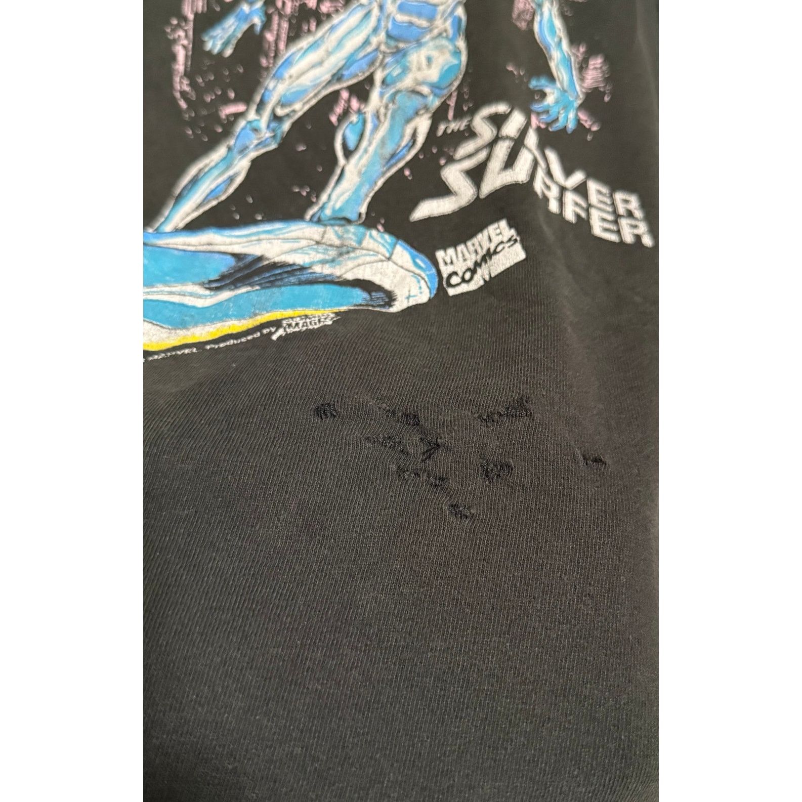 Fruit Of The Loom × Marvel Comics vintage 1993 Marvel Comics Silver Surfer Size US XL / EU 56 / 4 - 4 Thumbnail