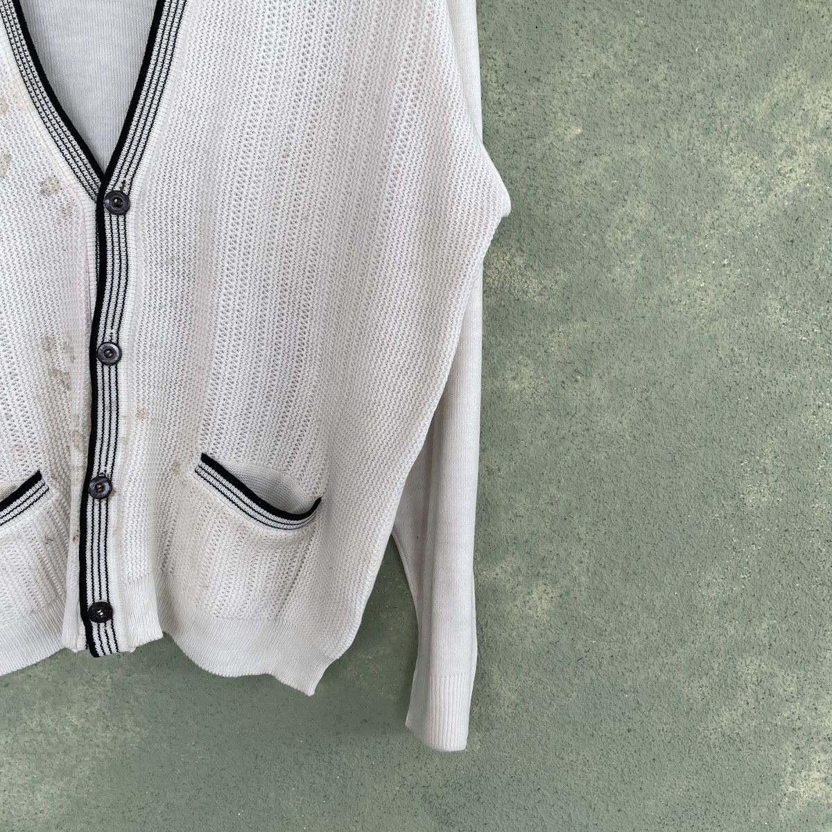 Aran Isles Knitwear Vintage Japanese Brand Dirty Cardigan Cable Knit Sweater Size US M / EU 48-50 / 2 - 6 Thumbnail