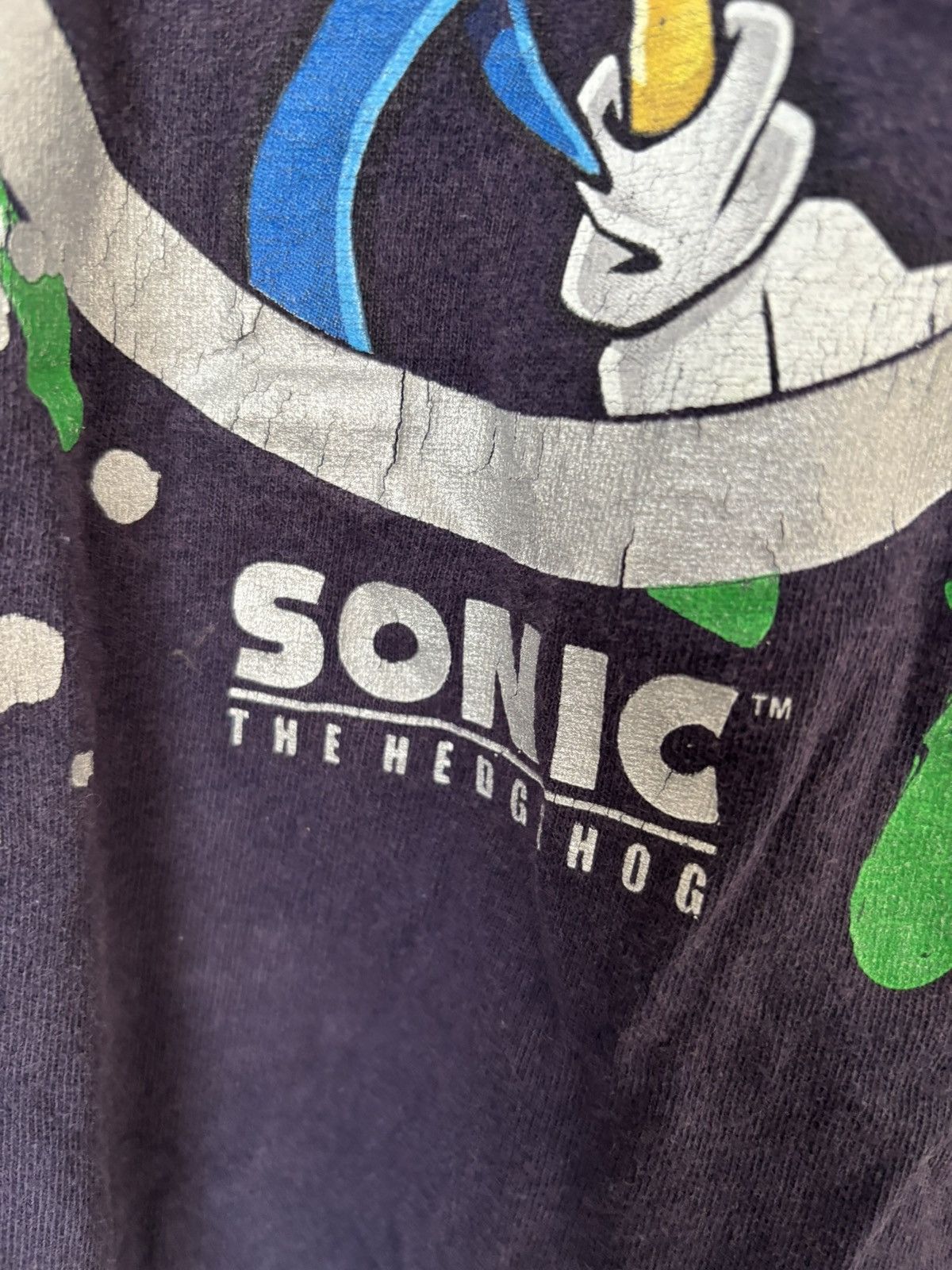 Vintage Vintage Sonic the Hedgehog T Shirt Size US S / EU 44-46 / 1 - 7 Thumbnail