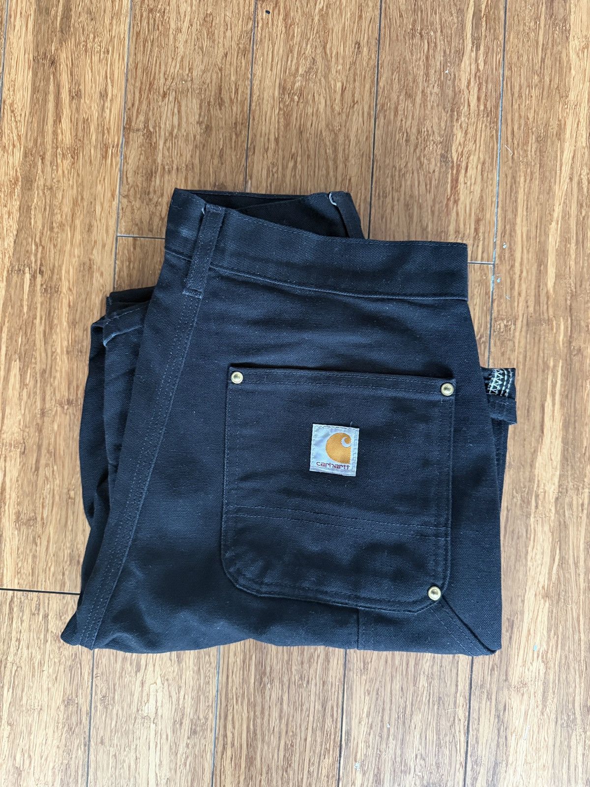 Carhartt Double Knee Work Trousers – Black