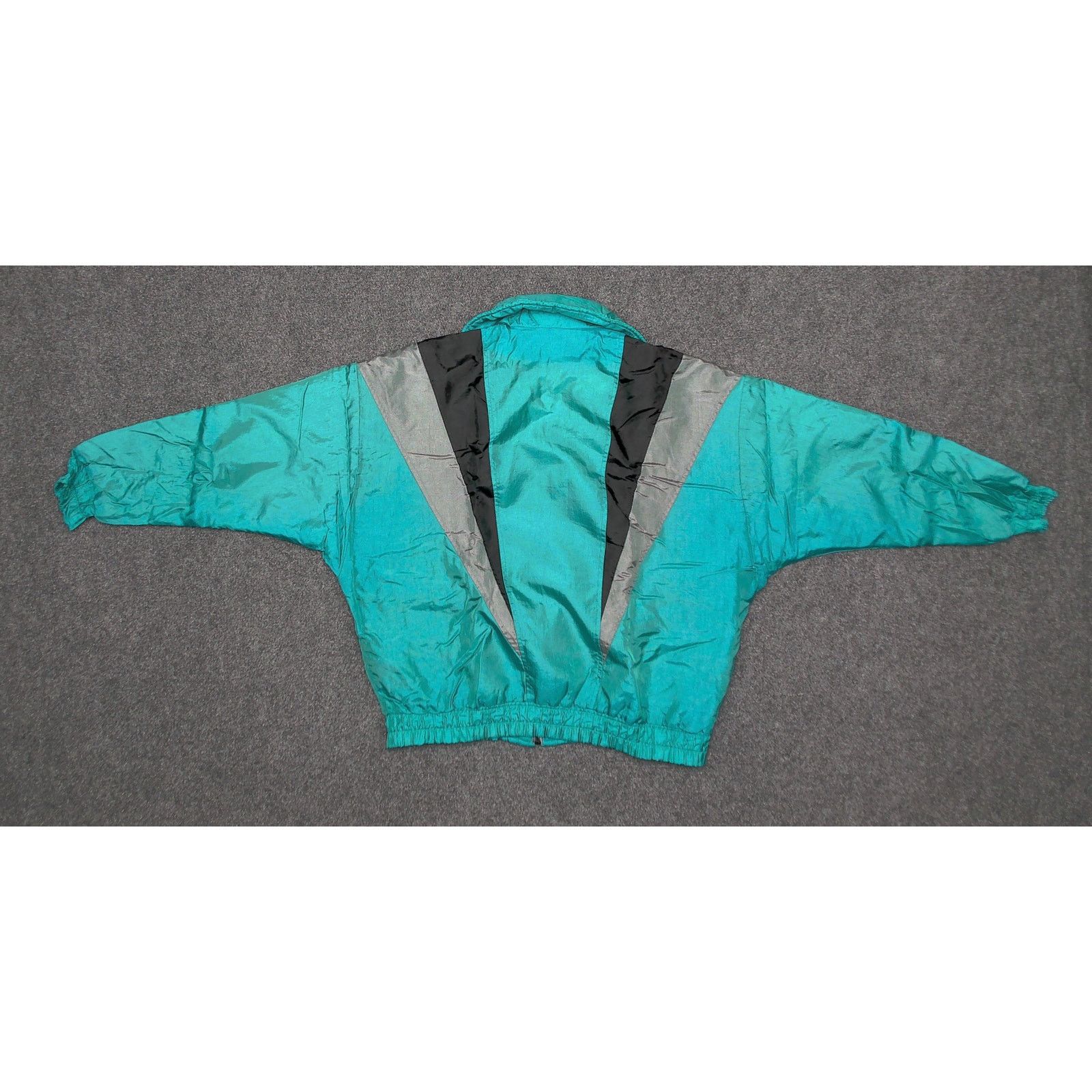 Vintage Vintage 80s Teal Boxy Batwing Ski Jacket Size XL / US 12-14 / IT 48-50 - 6 Thumbnail
