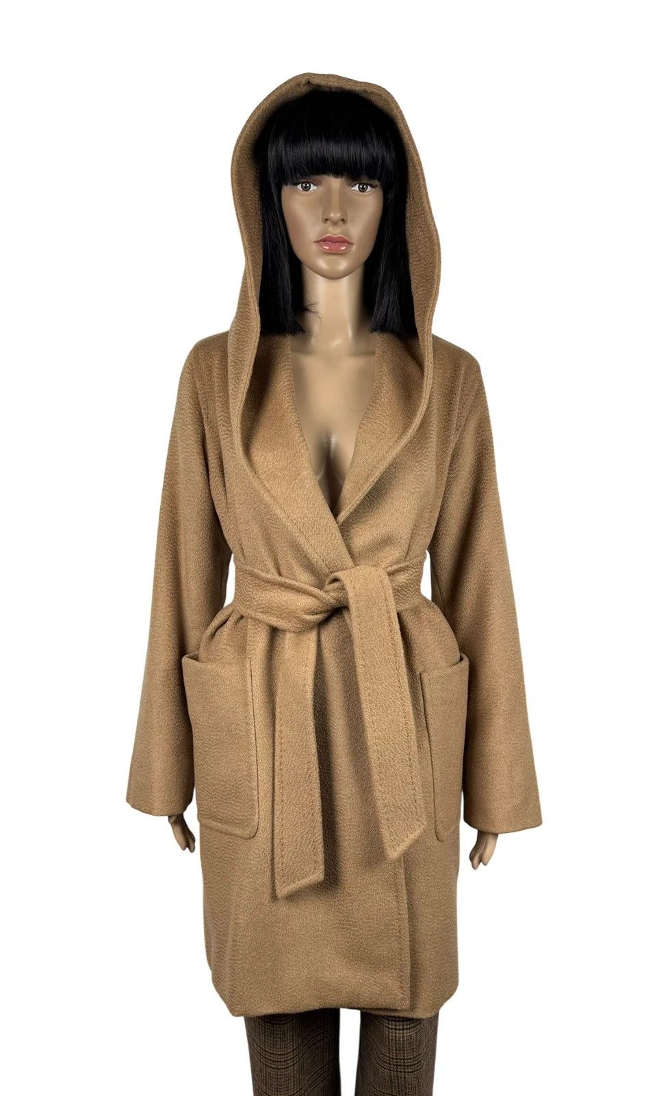 Max Mara Max Mara Coat Rialto Belted Hooded Camel Size S / US 4 / IT 40 - 3 Thumbnail