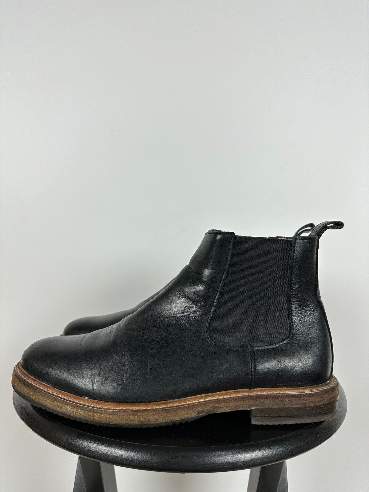 A.P.C. A.P.C Black Leather Chelsea Boots Size US 7 / EU 40 - 2 Thumbnail