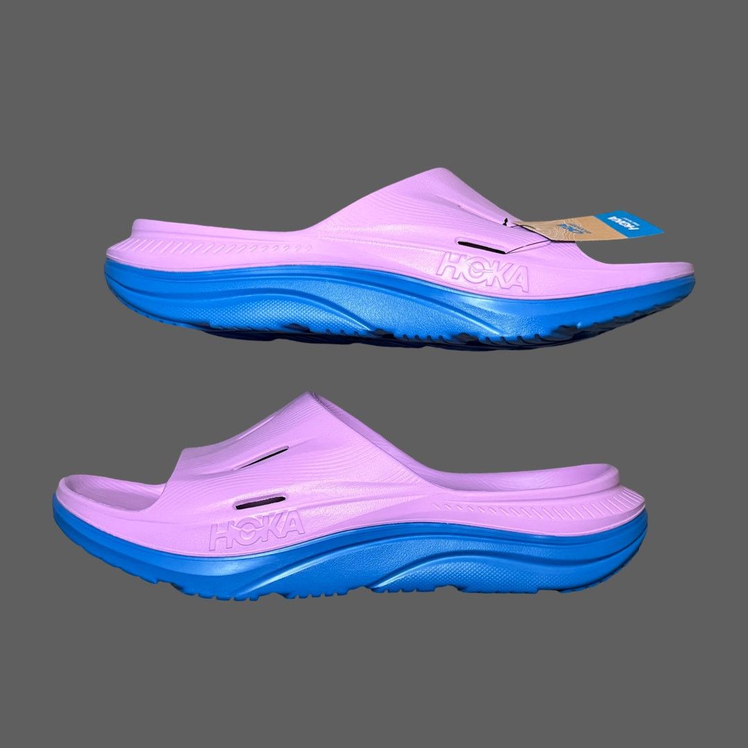 Hoka Hoka ORA Recovery Slide 3 Cyclamen Coastal Sky Size 14 NWT Size US 14 / EU 47 - 1 Thumbnail