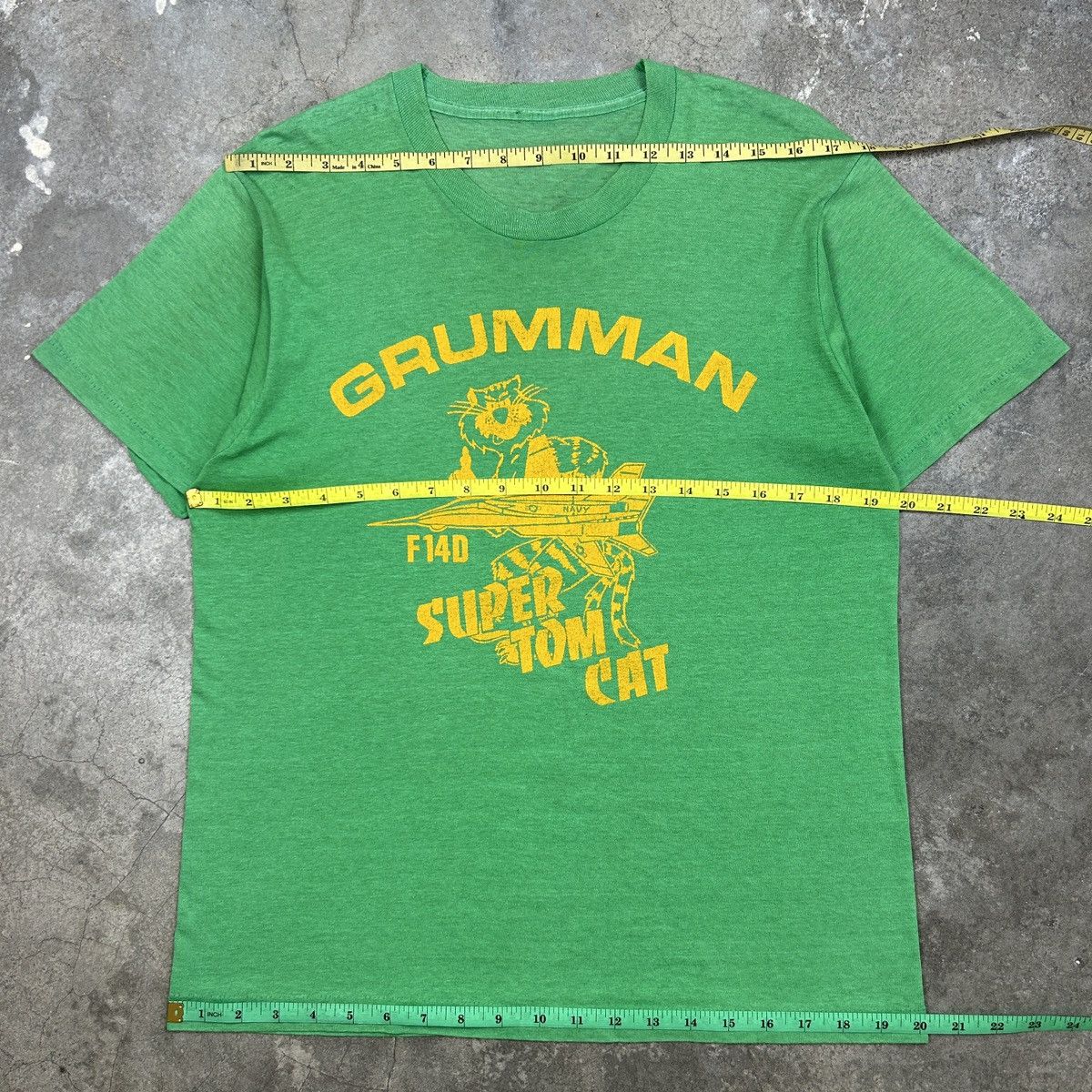 Vintage 1980s Grumman F14D Super Tom Cat Size US M / EU 48-50 / 2 - 6 Thumbnail