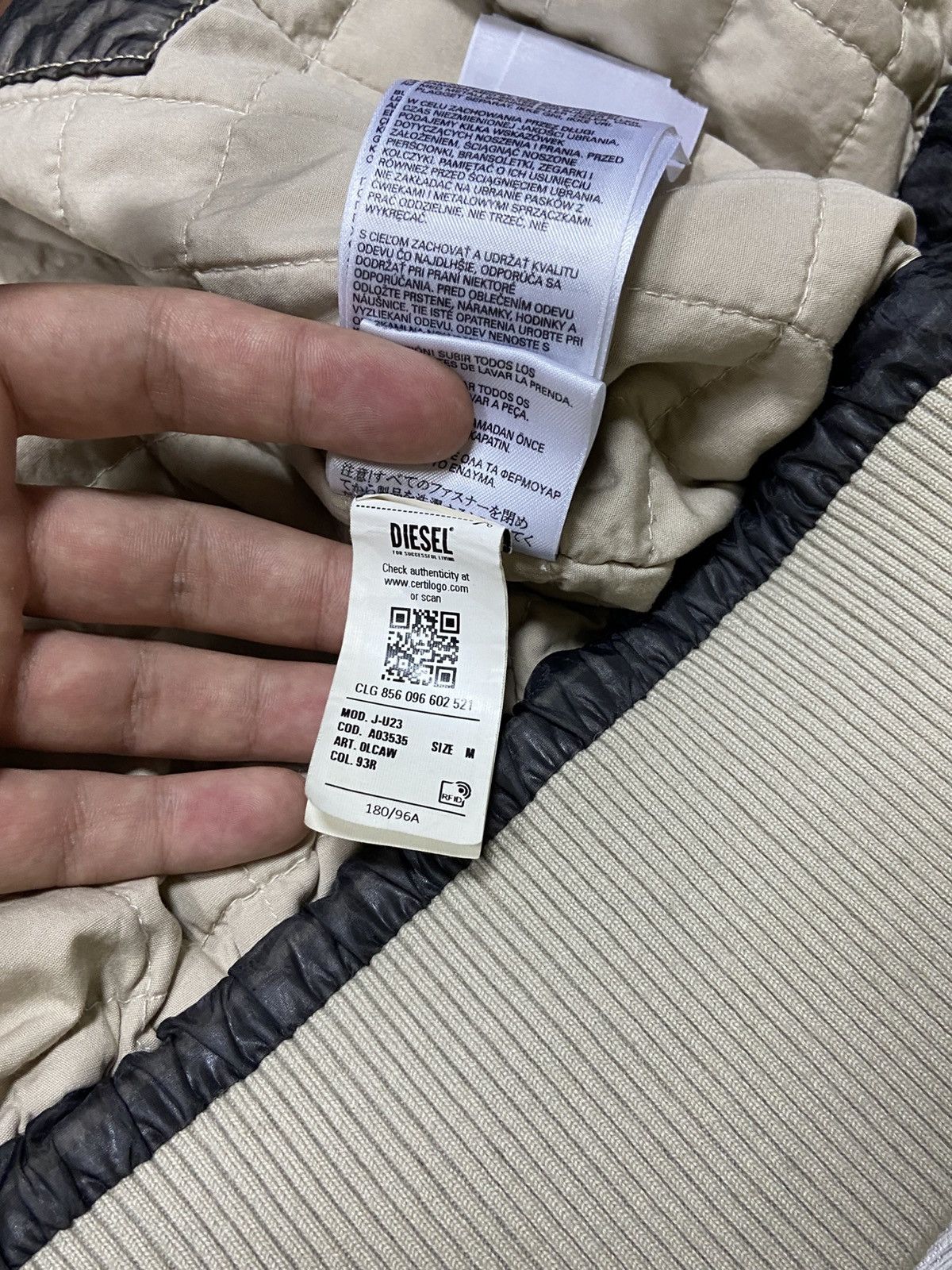 Diesel Diesel vintage Ford style nylon metal bomber MA-1 flyers Size US L / EU 52-54 / 3 - 17 Thumbnail